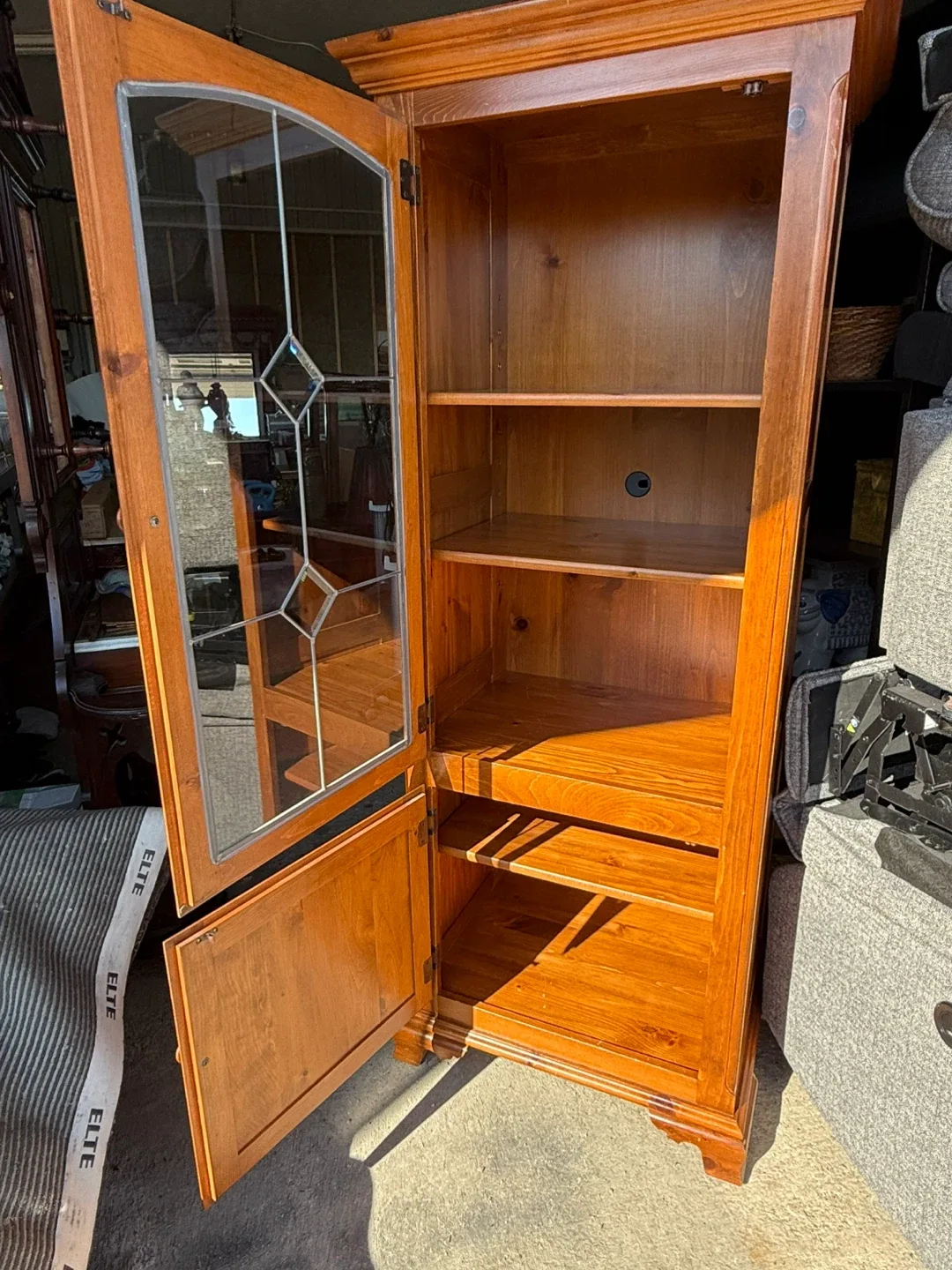 Wooden Display Cabinet with Glass Door 🥕 image indicator(4)