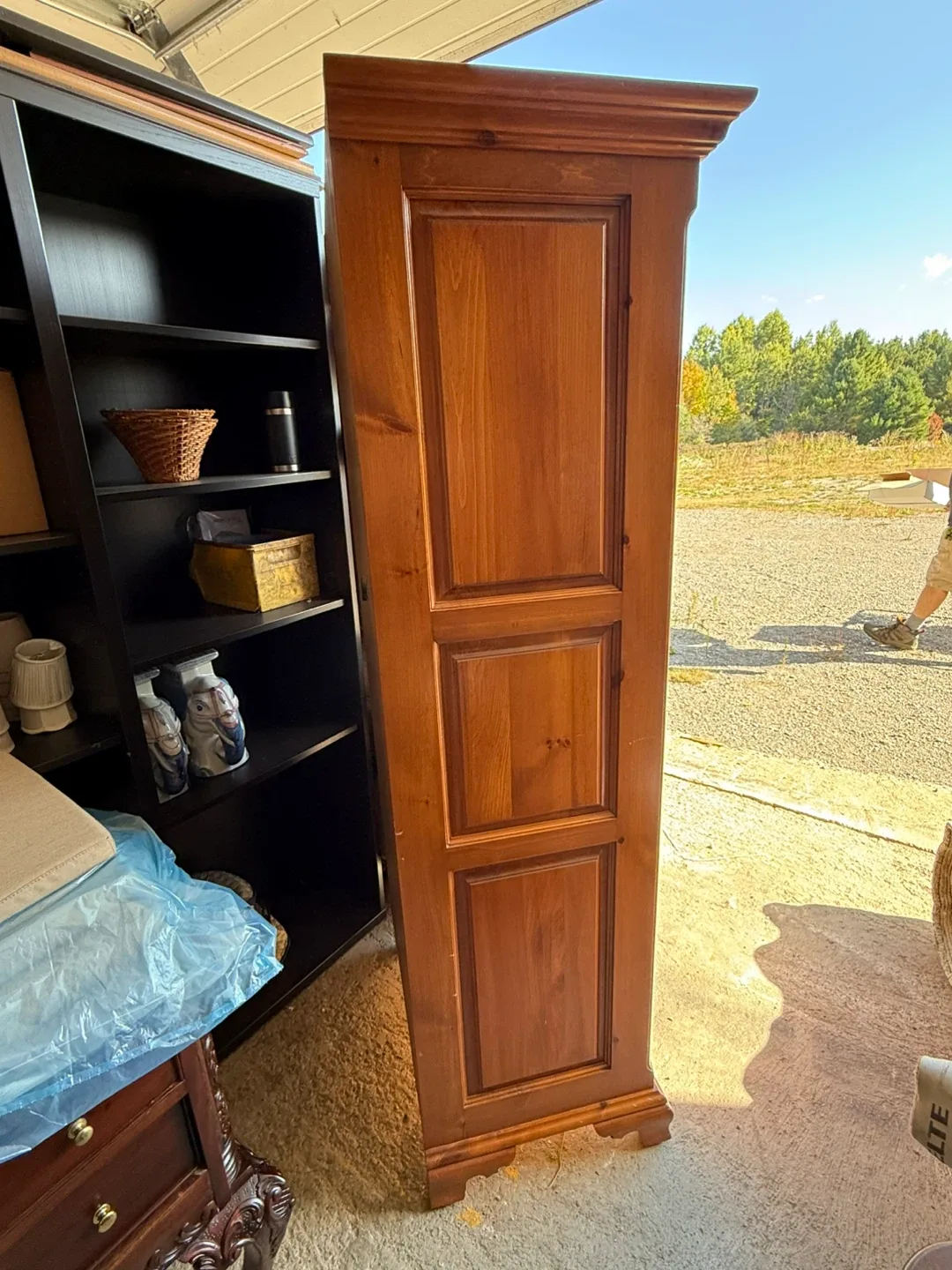 Wooden Display Cabinet with Glass Door 🥕 image indicator(9)
