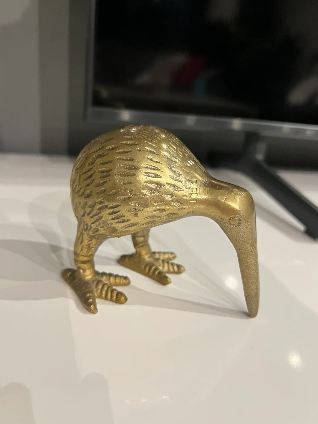 Brass Kiwi Bird Figurine thumbnail