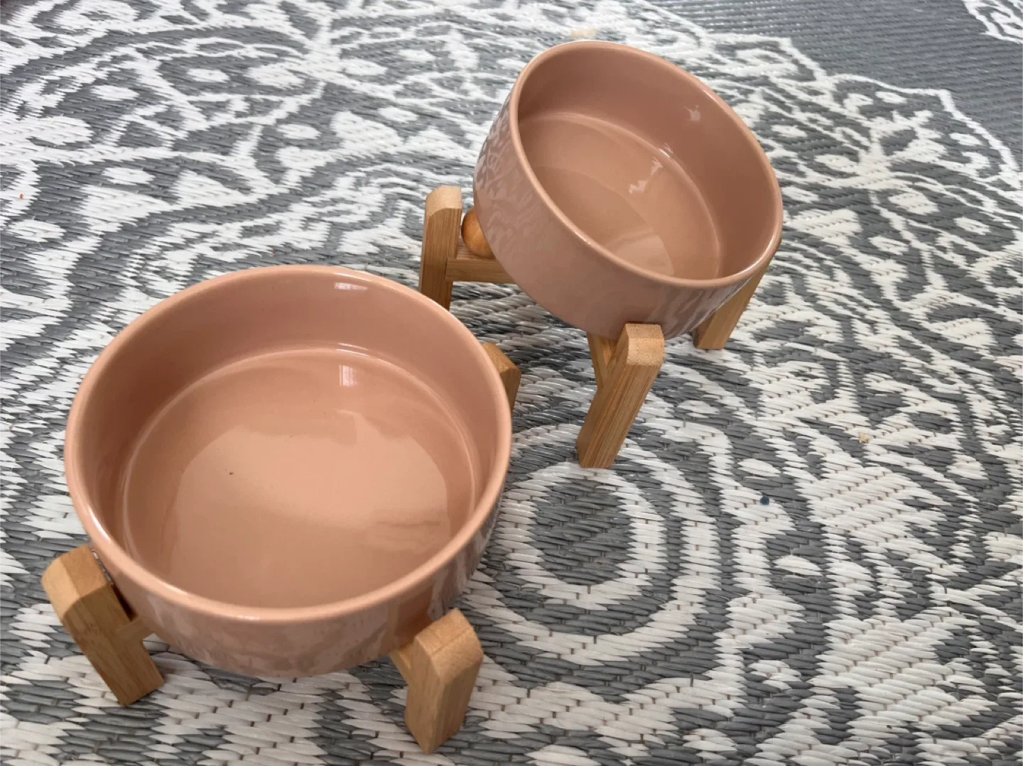 Raised Pet Bowls - Set of Two image indicator(4)