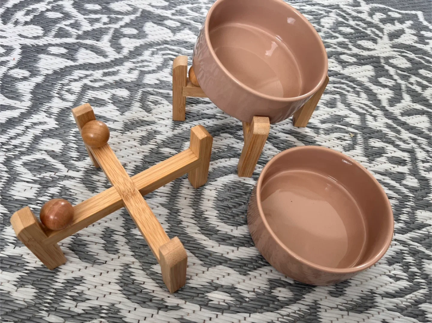 Raised Pet Bowls - Set of Two image indicator(3)