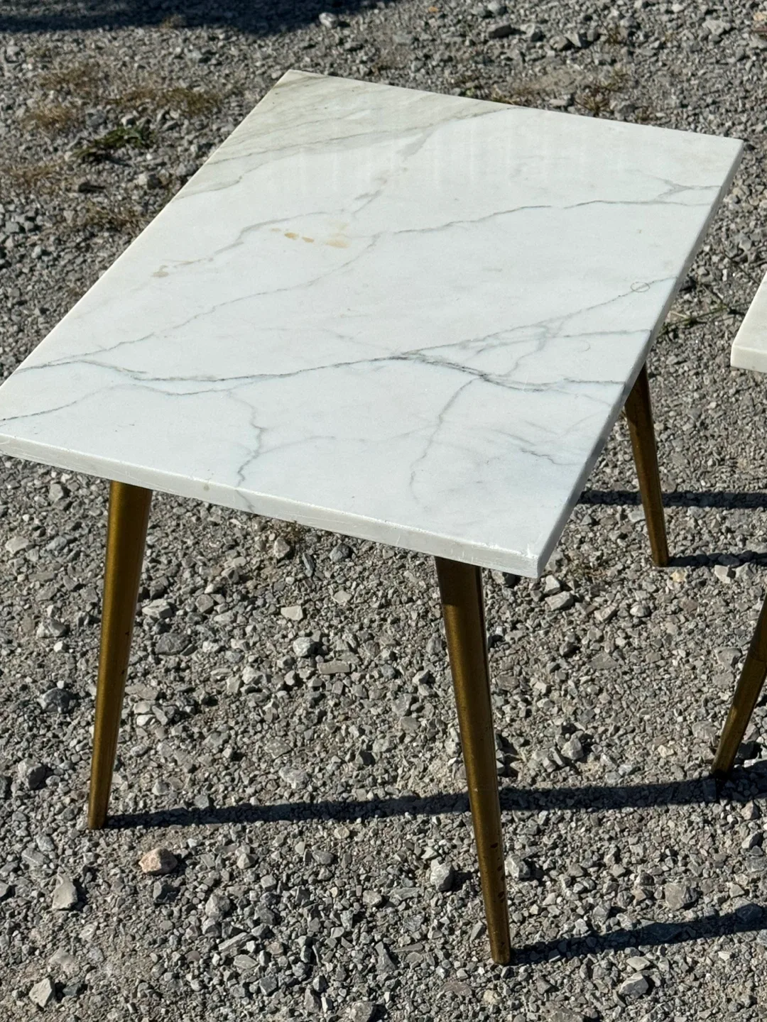 Marble Top Side Tables - 16"x22" 🥕 image indicator(2)
