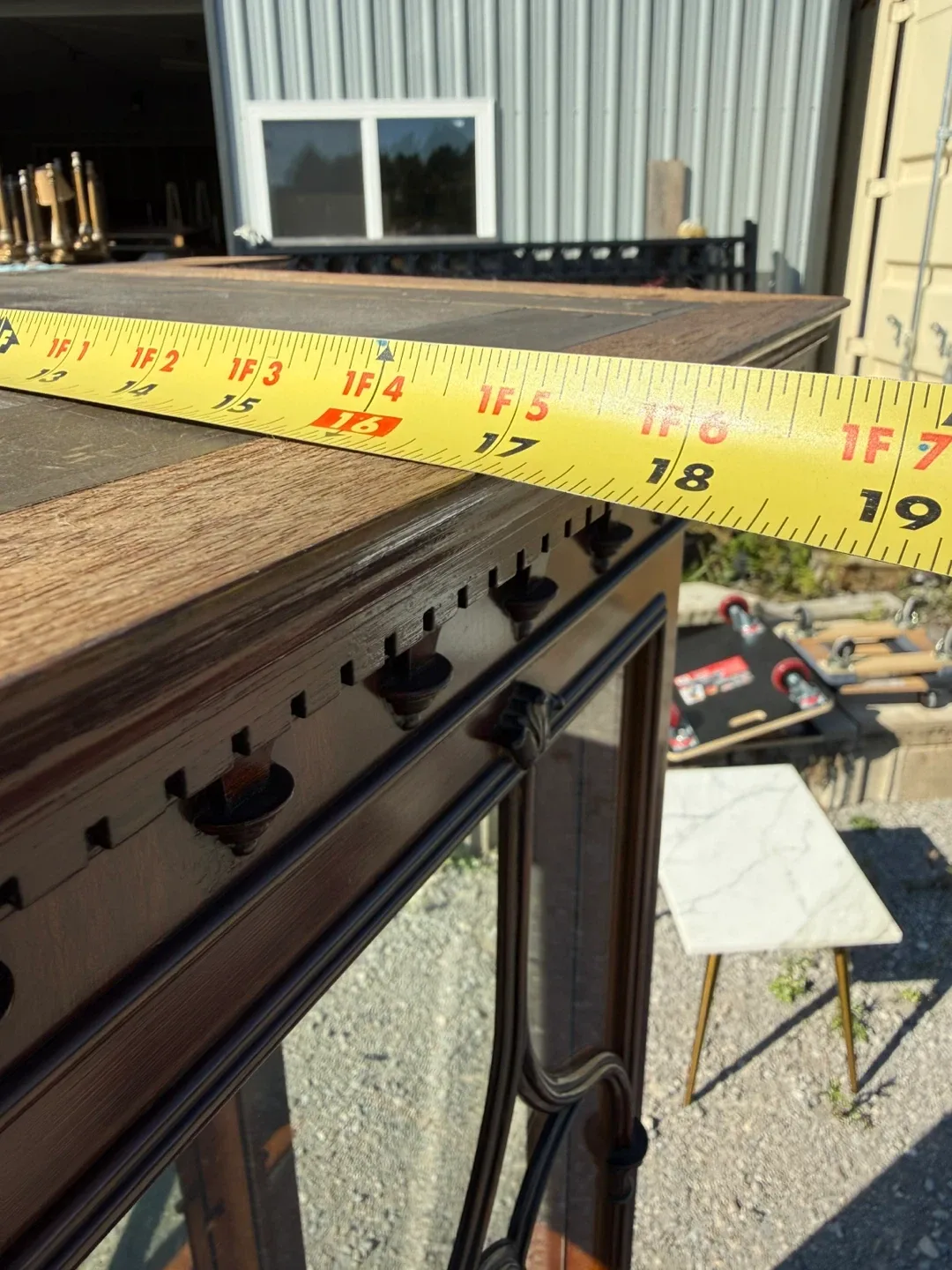 Pair of Dark Wood Display Cabinets 🥕 image indicator(8)