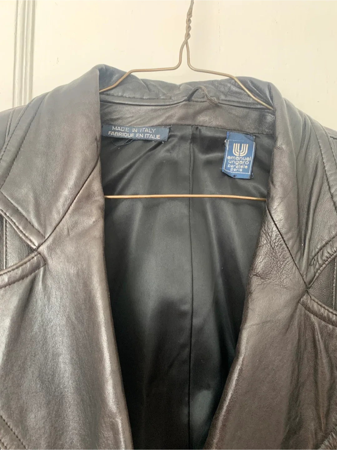 Emanuel Ungaro Leather Jacket - Made in Italy image indicator(3)