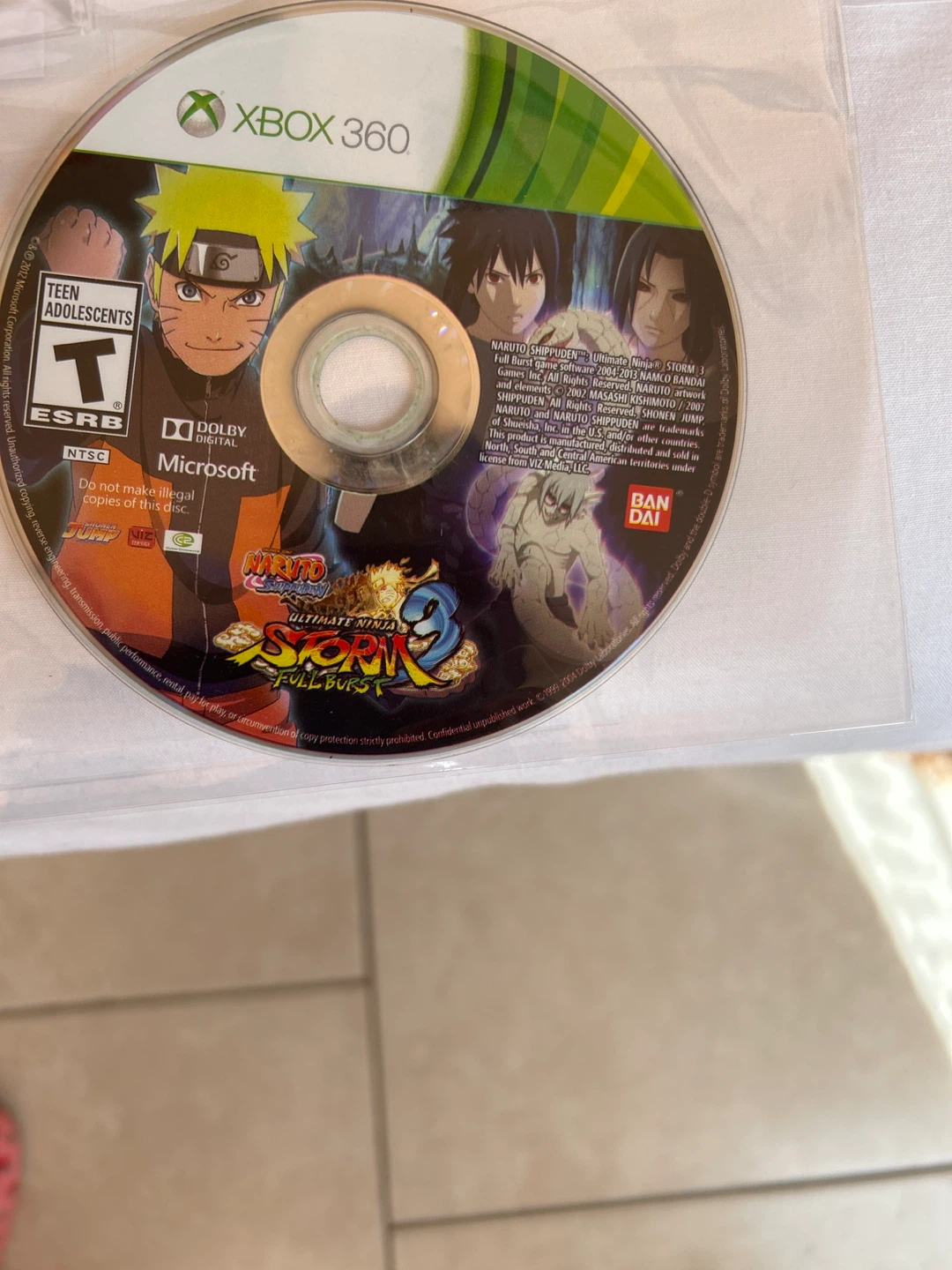 Naruto Shippuden: Ultimate Ninja Storm 3 Xbox 360