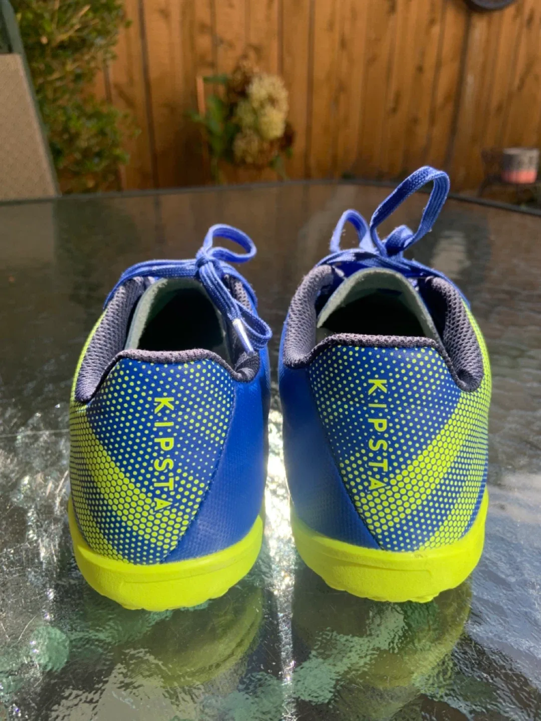 Kipsta Blue & Yellow Indoor Soccer Shoes image indicator(7)