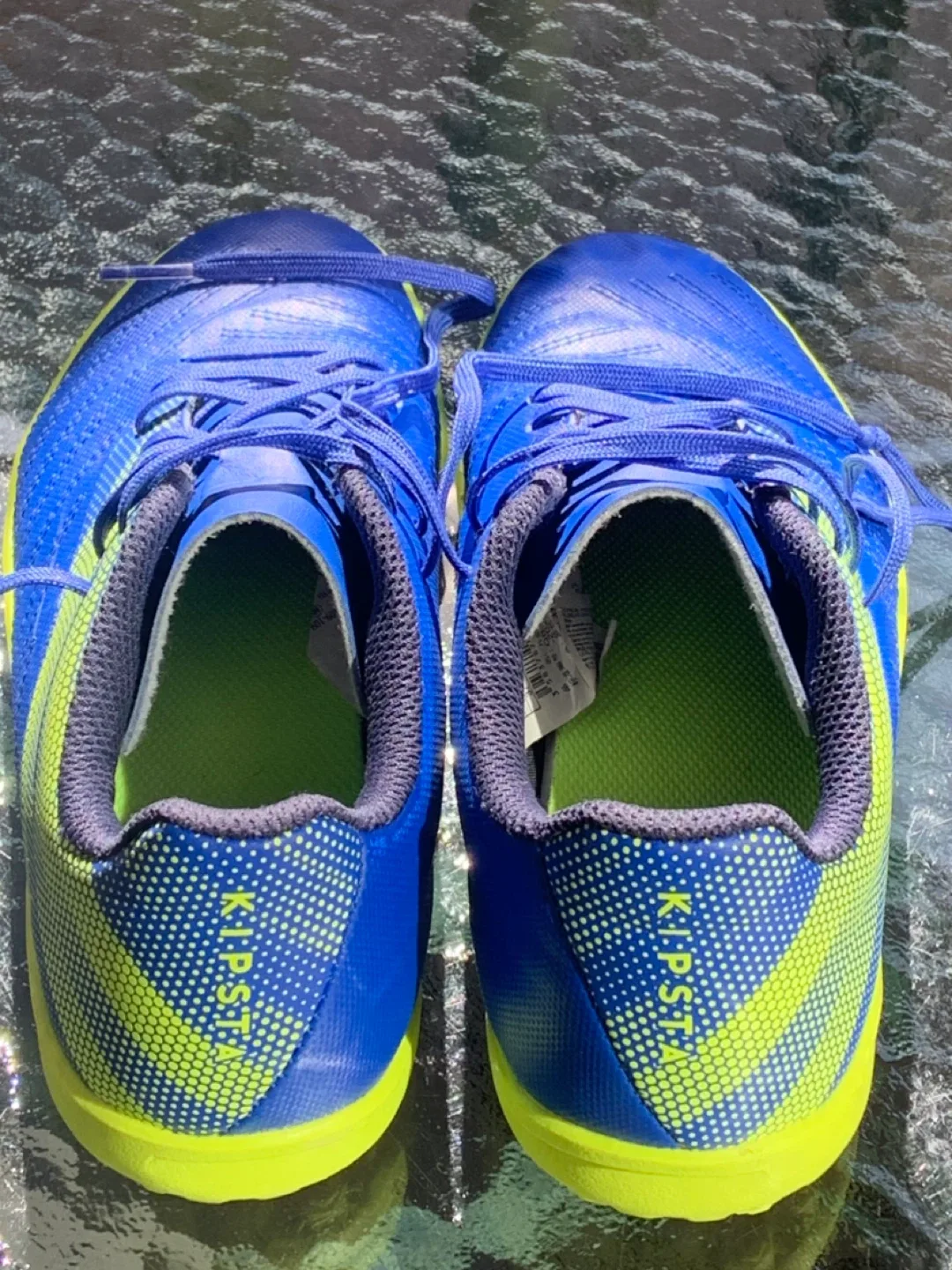 Kipsta Blue & Yellow Indoor Soccer Shoes image indicator(10)