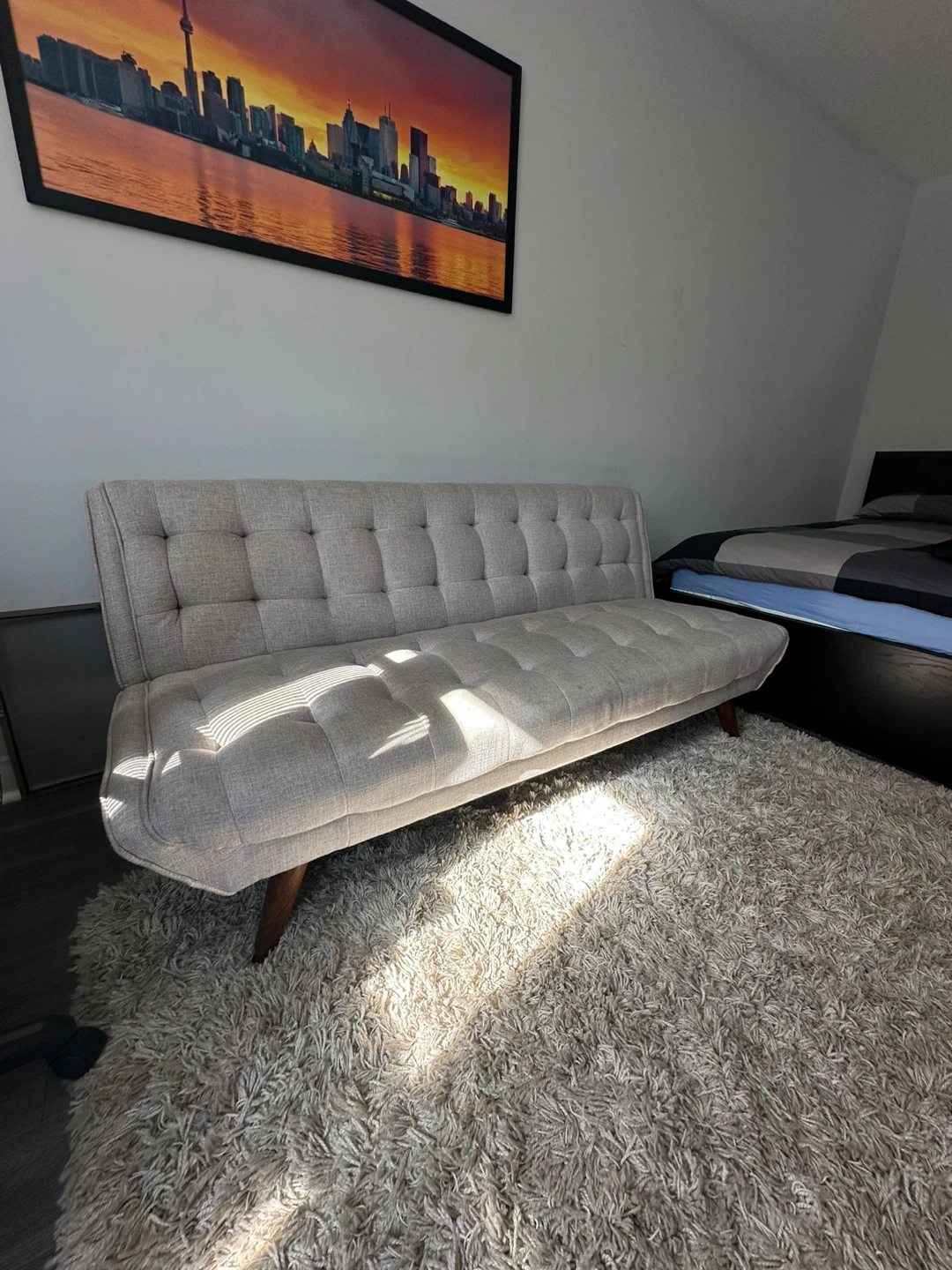 Beige Sofa Bed