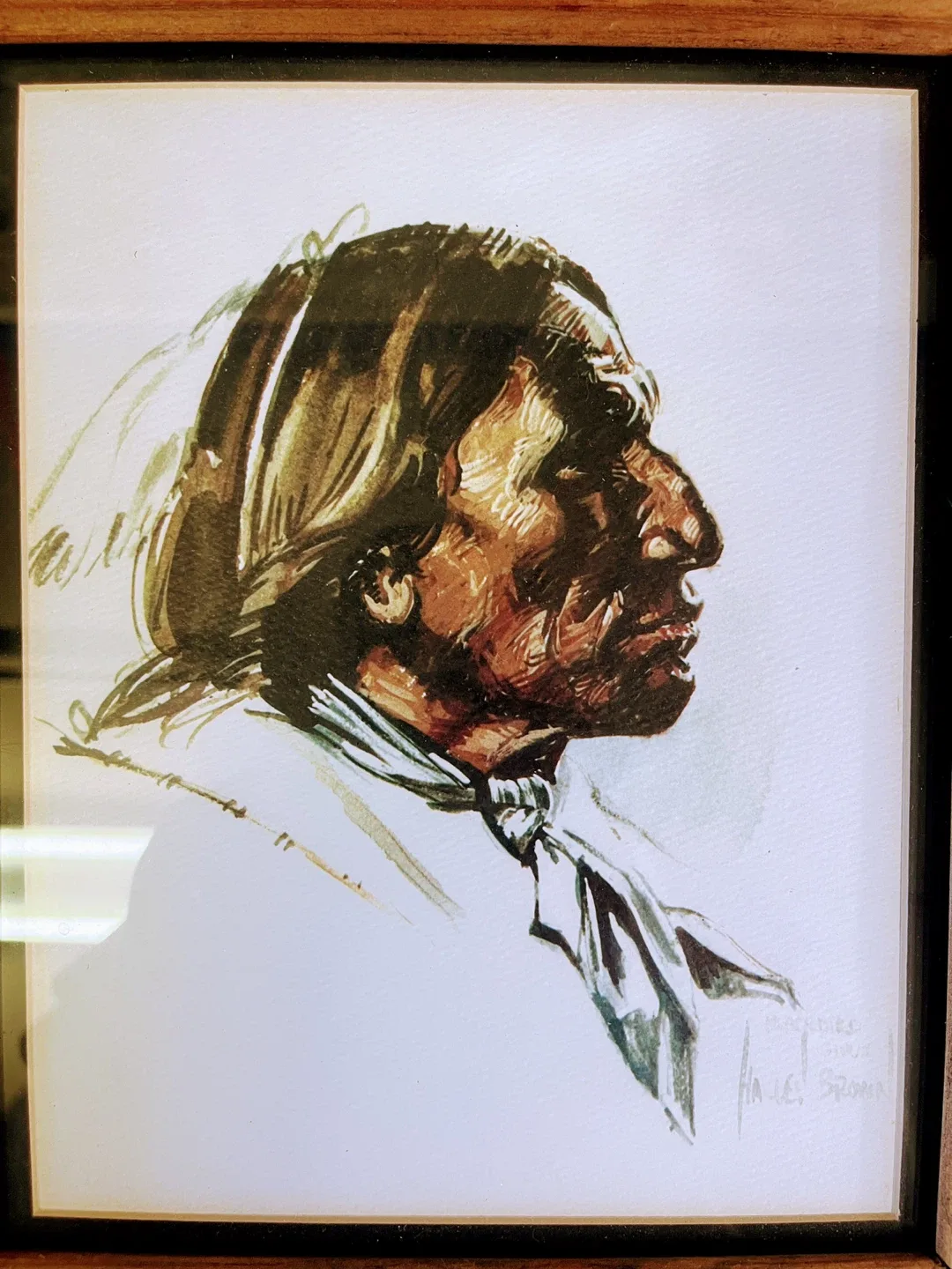 Harley Brown Framed Art - Little Chief Arapahoe image indicator(5)