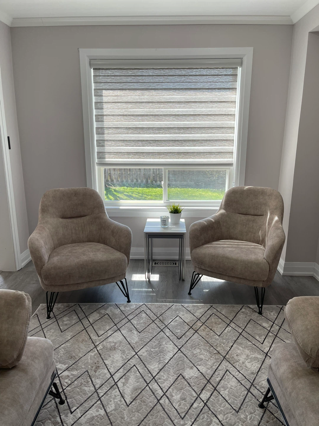 Accent Chair - Beige Fabric