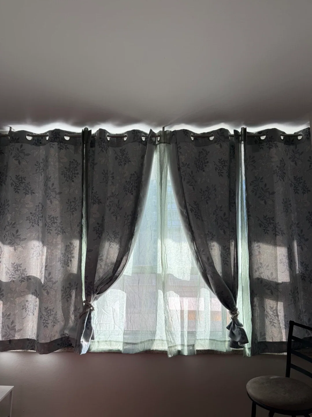 Mainstays 63" Grommet Curtain Panel Pair image indicator(2)