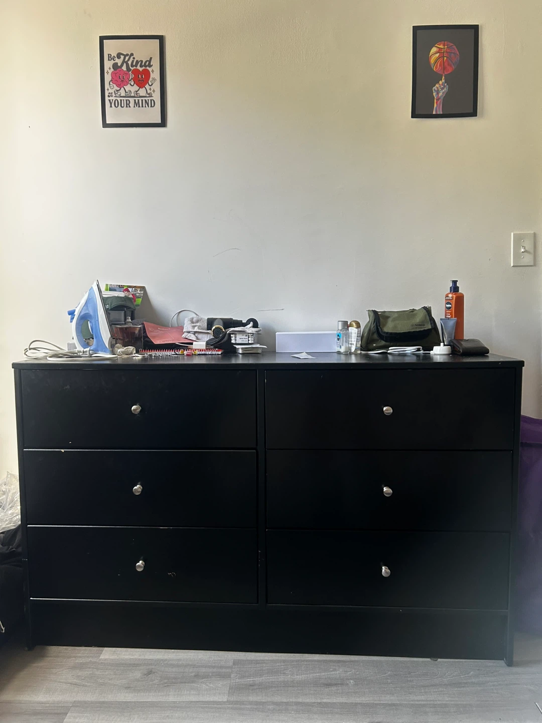 Black 6-Drawer Dresser - photo 2