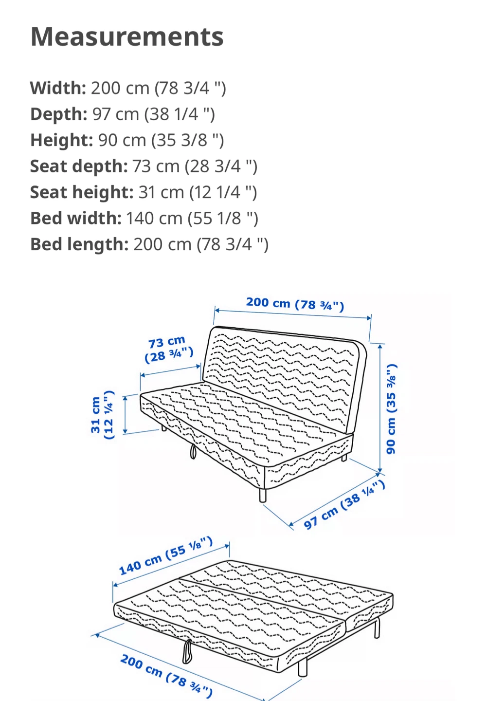 Gray Futon Sofa Bed - photo 3