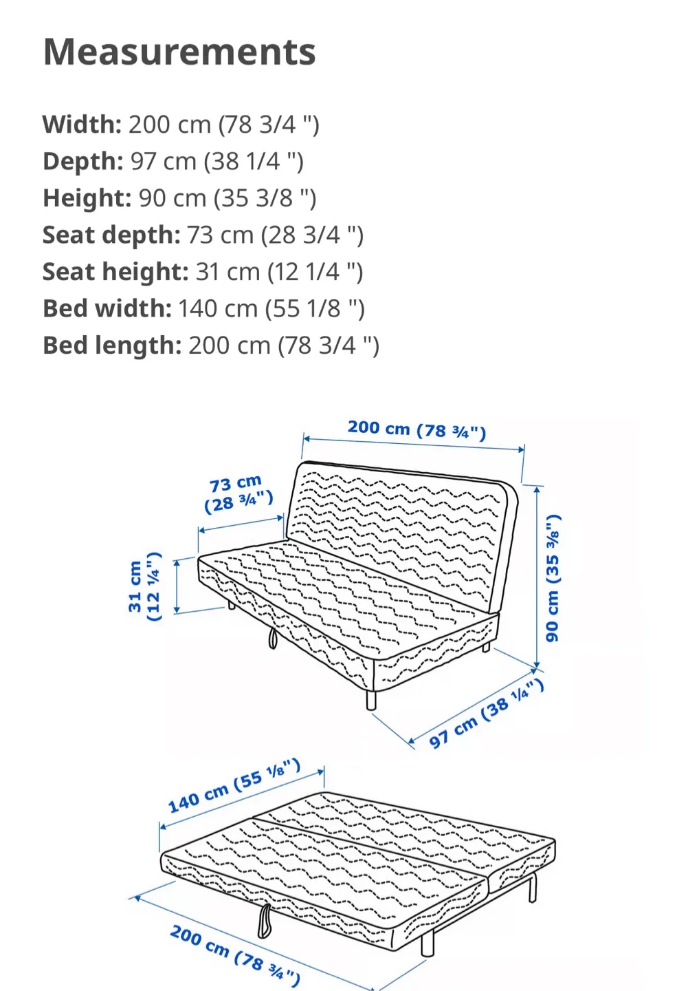 Gray Futon Sofa Bed image indicator(3)