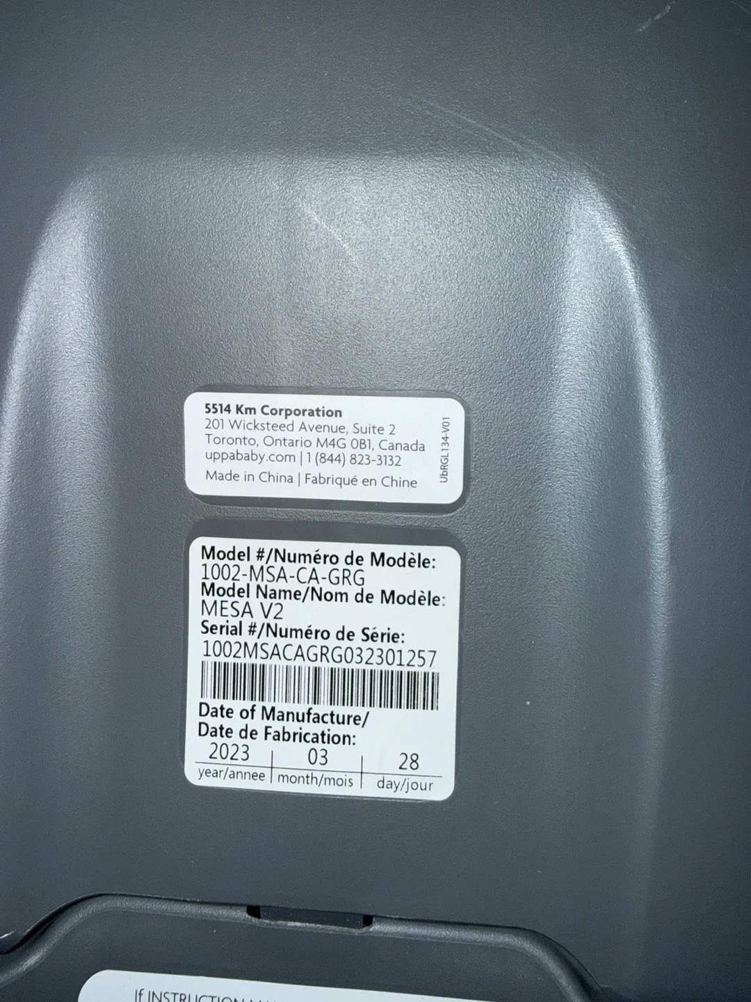 UPPAbaby MESA V2 Infant Car Seat - Gregory blue image indicator(4)