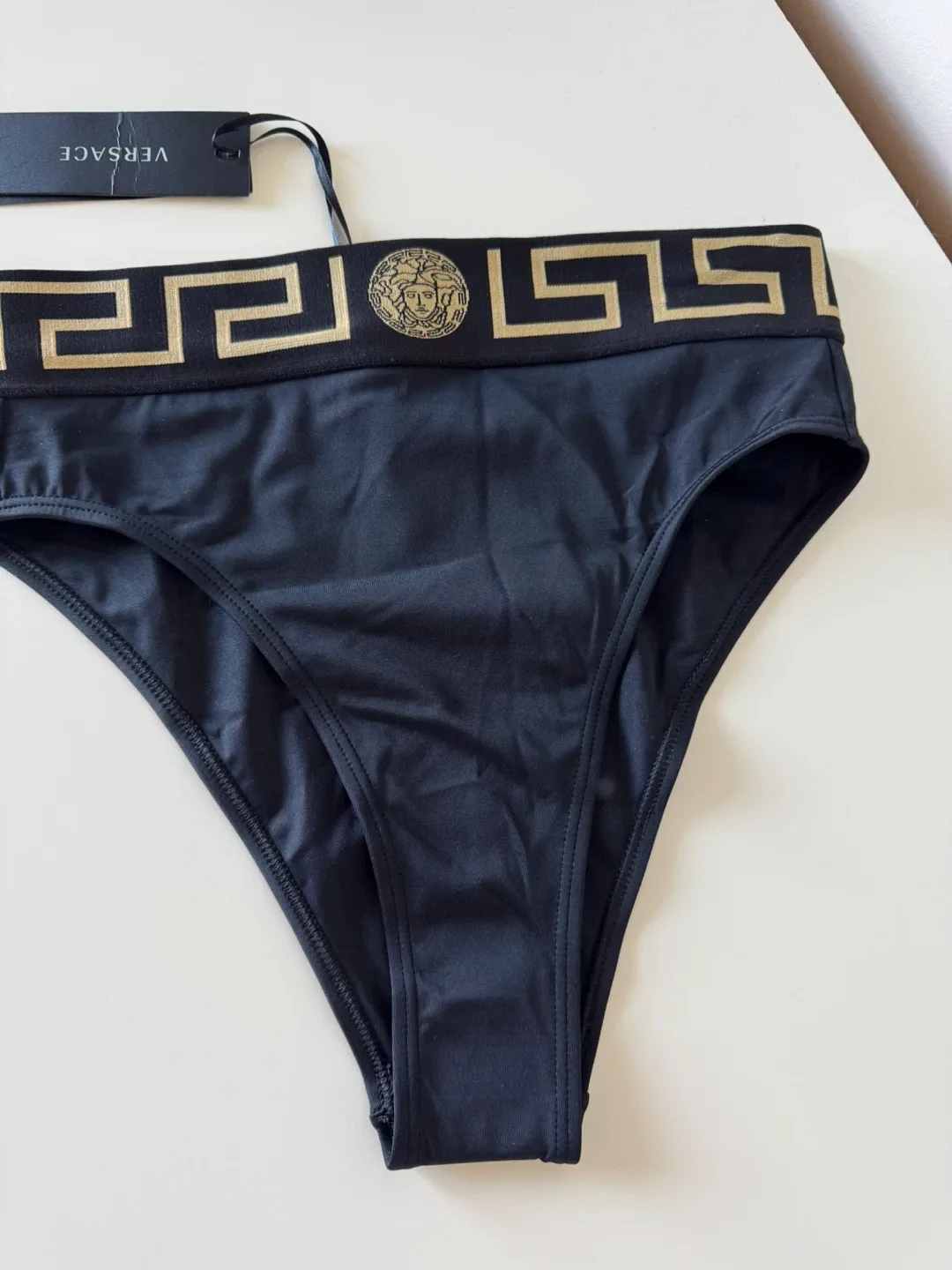 Versace Black Bikini Bottoms - Size 2 thumbnail