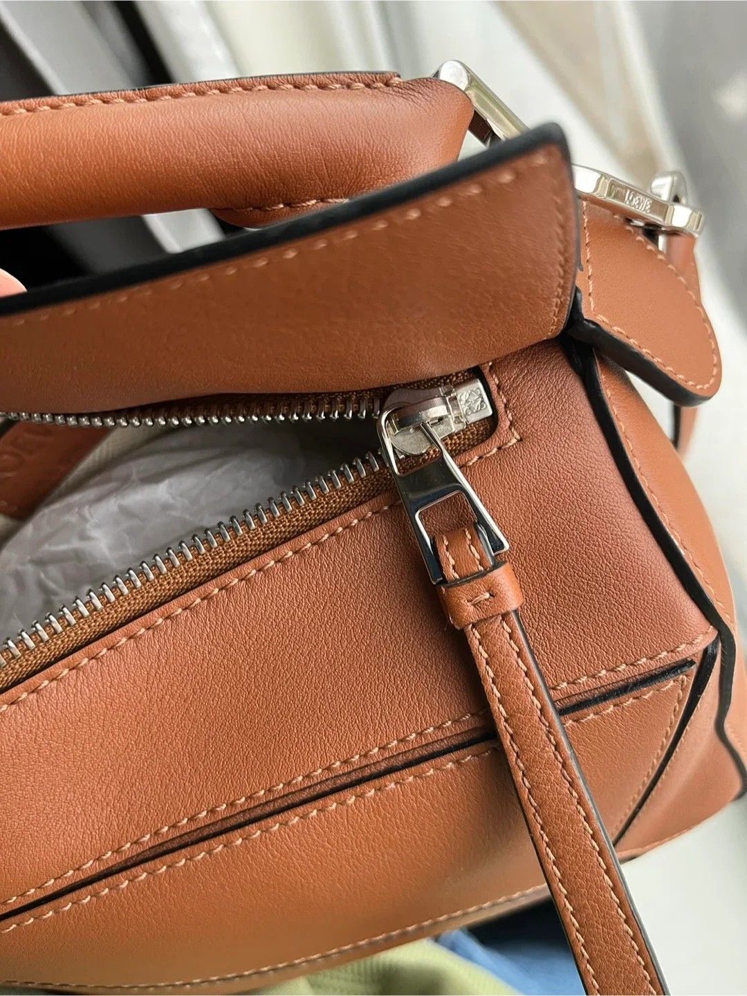 Loewe Puzzle Bag Small - Tan image indicator(10)