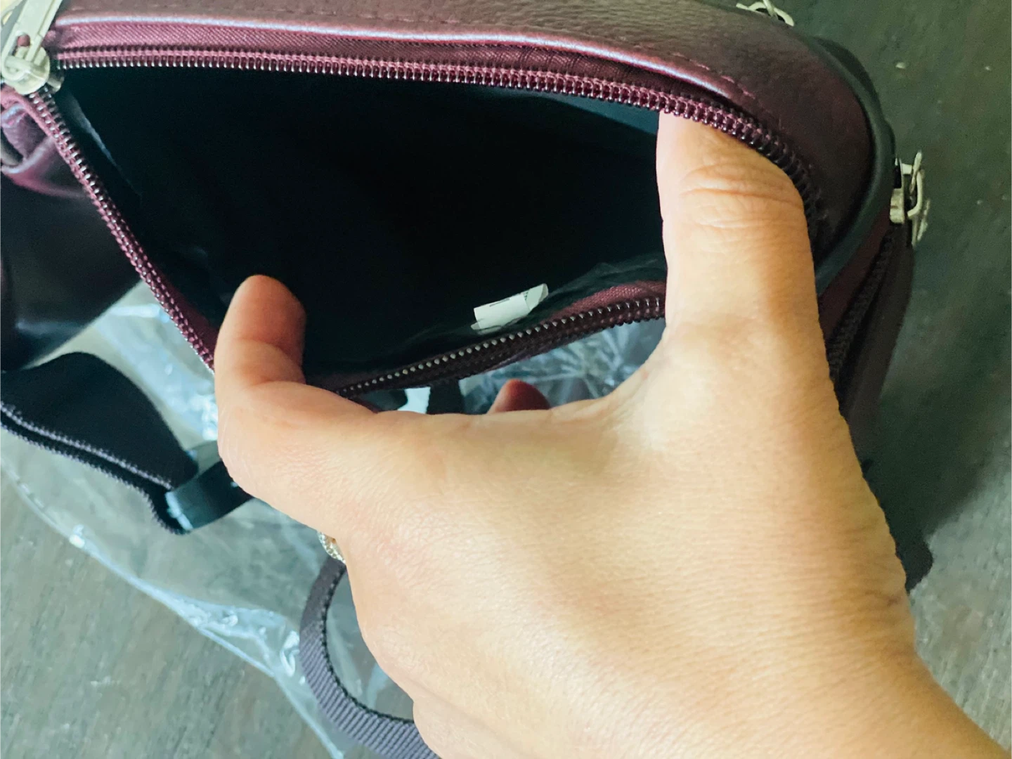 New Burgundy Leather Fanny Pack - photo 4