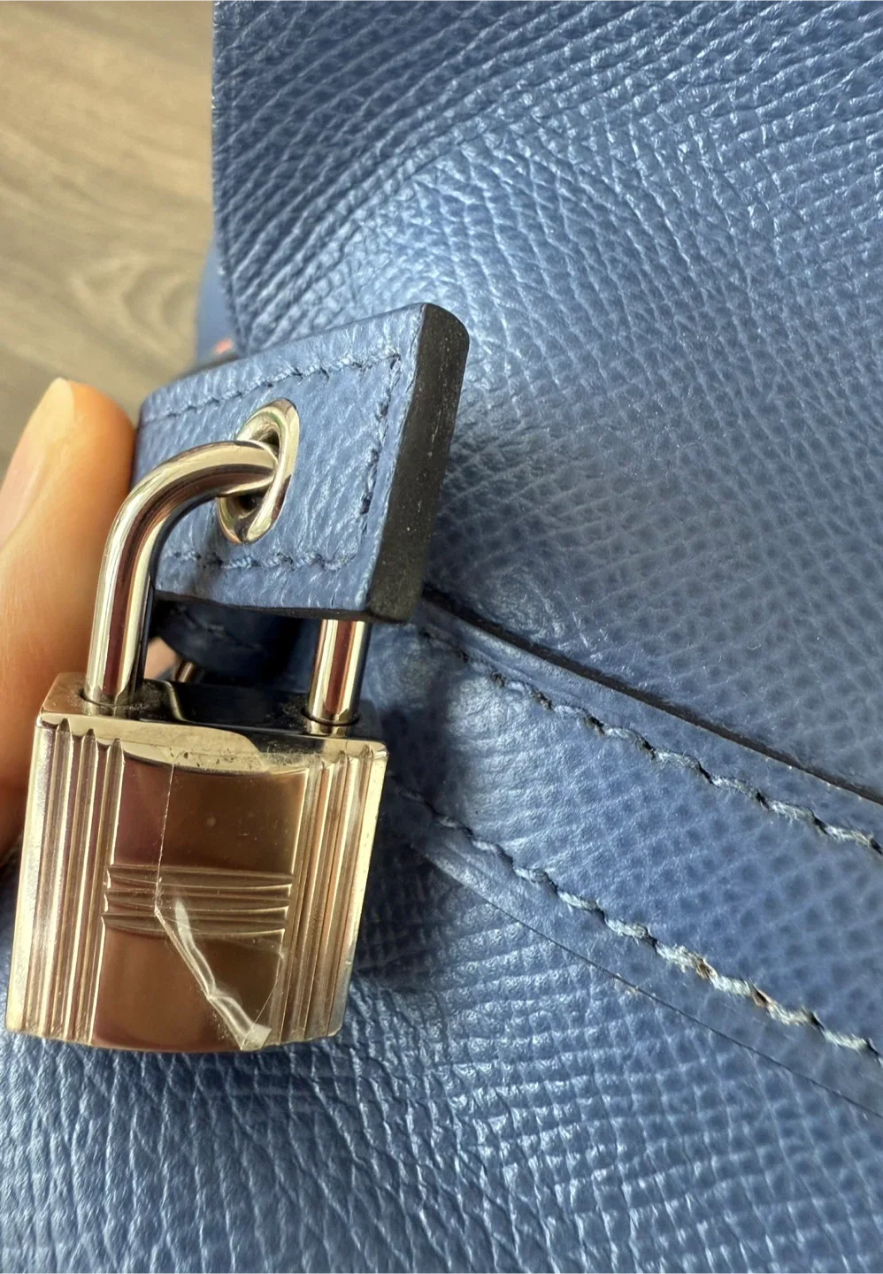 Hermès Blue Leather Picotin 22 Handbag image indicator(3)