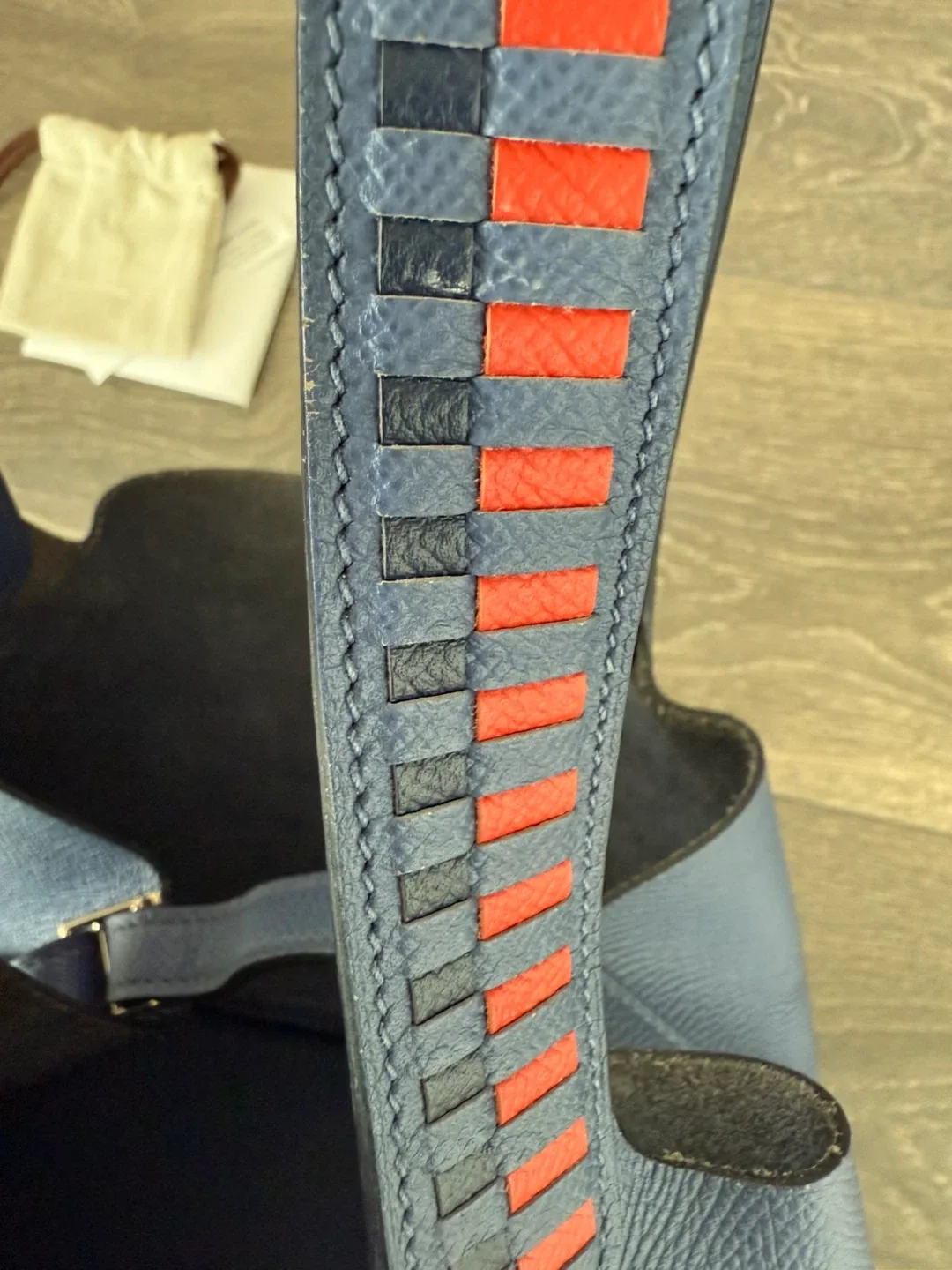 Hermès Blue Leather Picotin 22 Handbag image indicator(5)