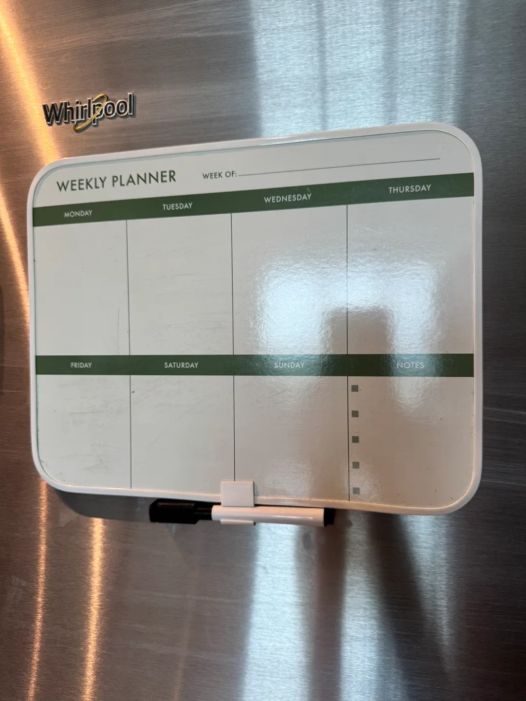 Weekly Planner Whiteboard with Marker, magnetic thumbnail