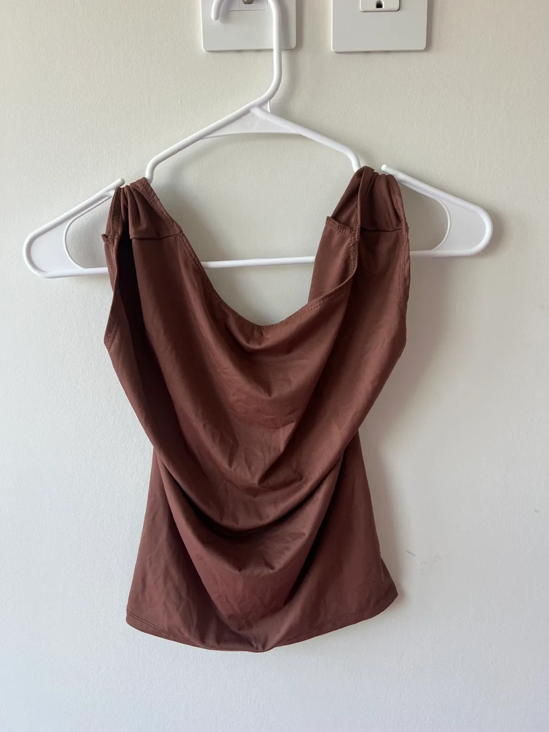 Brown Backless Top – Size Small thumbnail