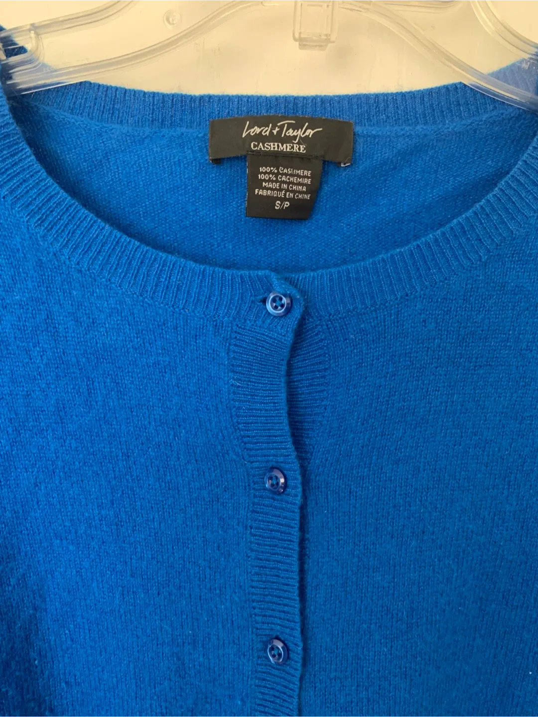 Lord & Taylor Cashmere Cardigan - Size S image indicator(2)