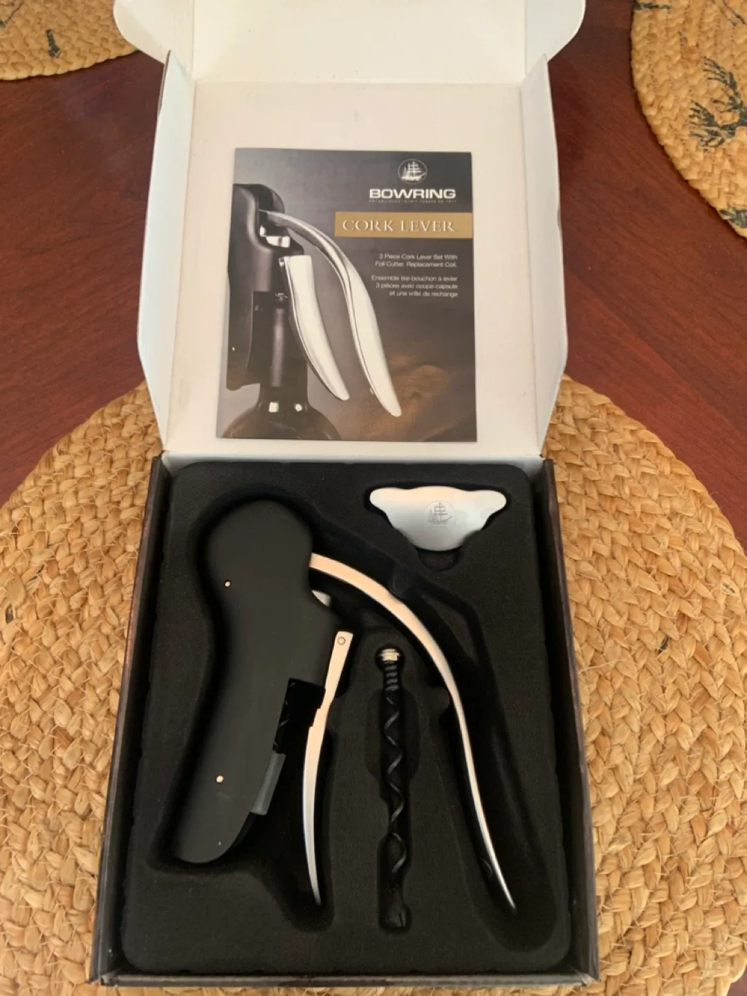 Bowring Cork Lever Wine Opener - NEW image indicator(6)