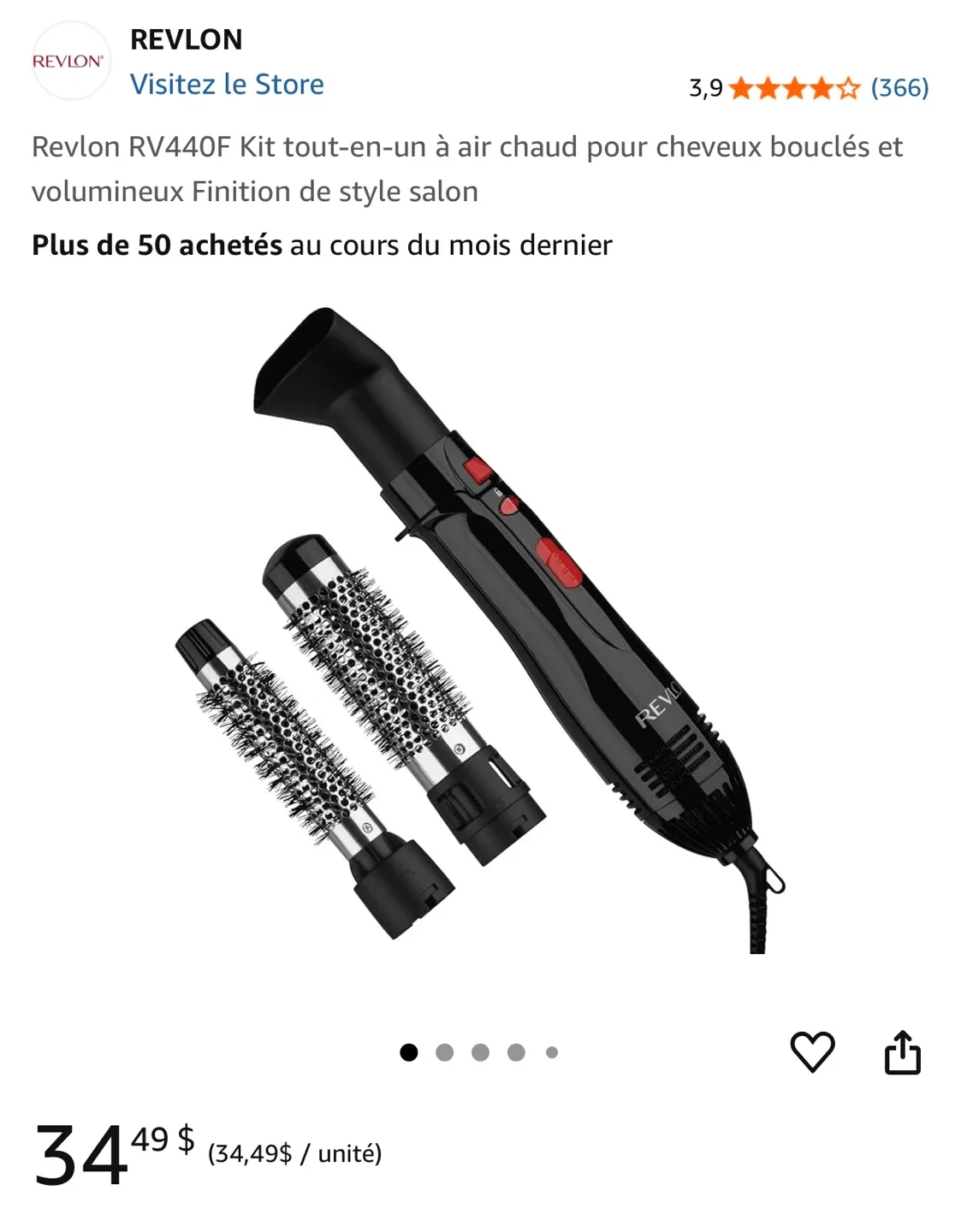 Revlon Hair Dryer Kit image indicator(5)