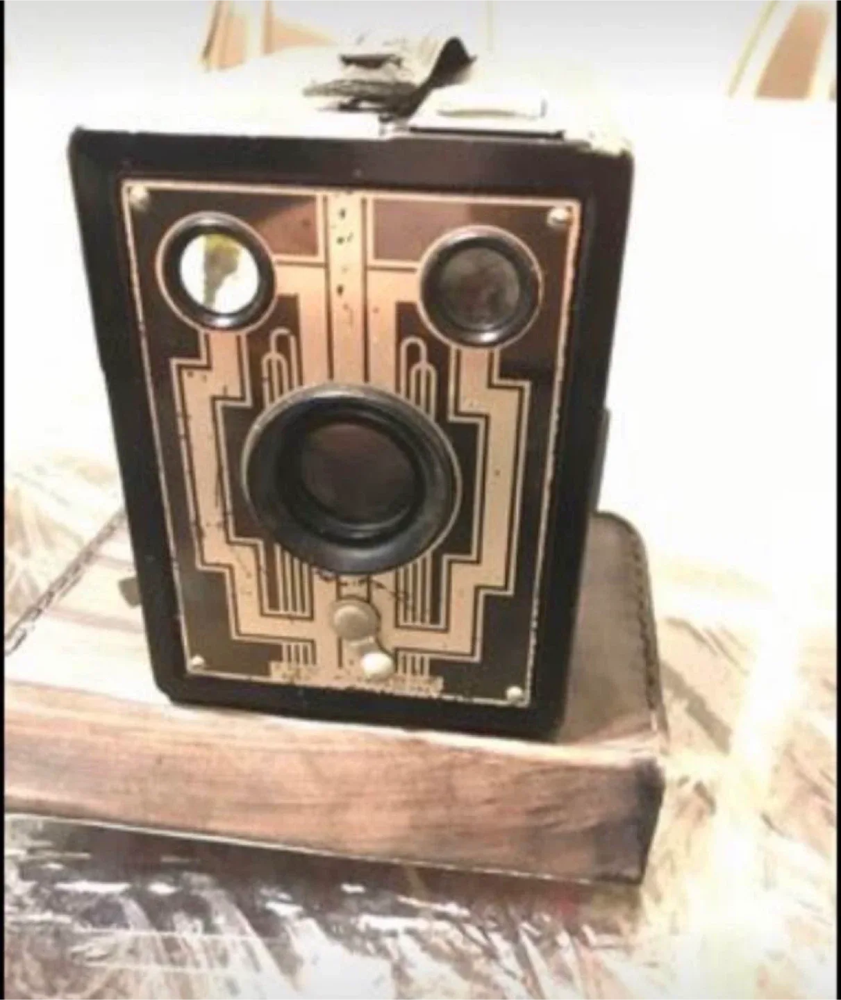 Antique Art Deco kodak box Camera thumbnail