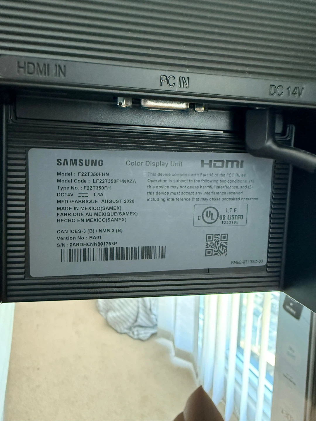 Samsung F22T360FHN 22-inch Monitor - photo 3