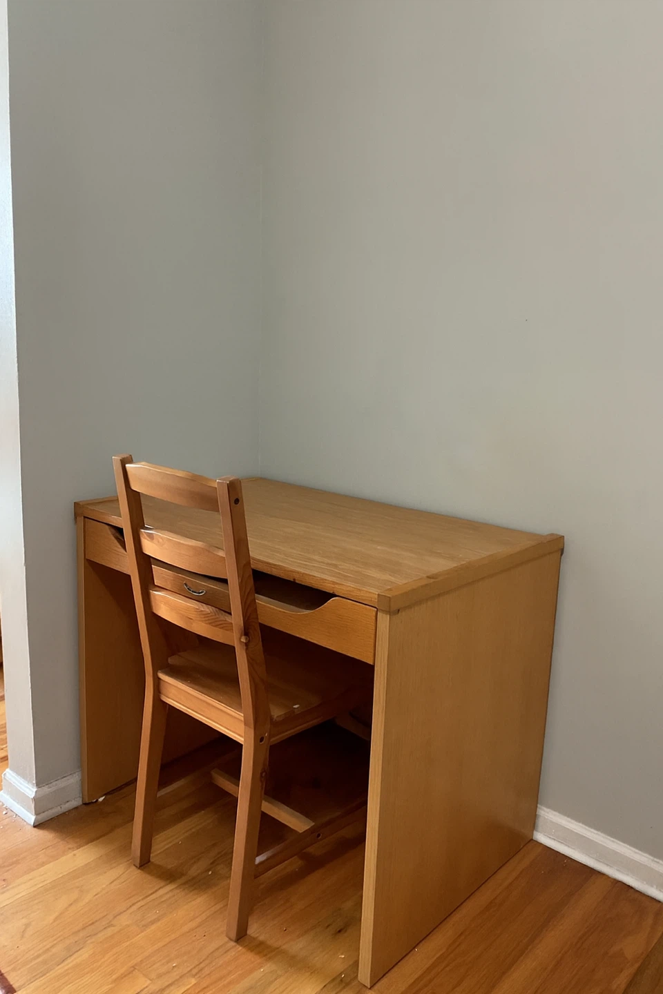 Wooden Desk and Chair Set