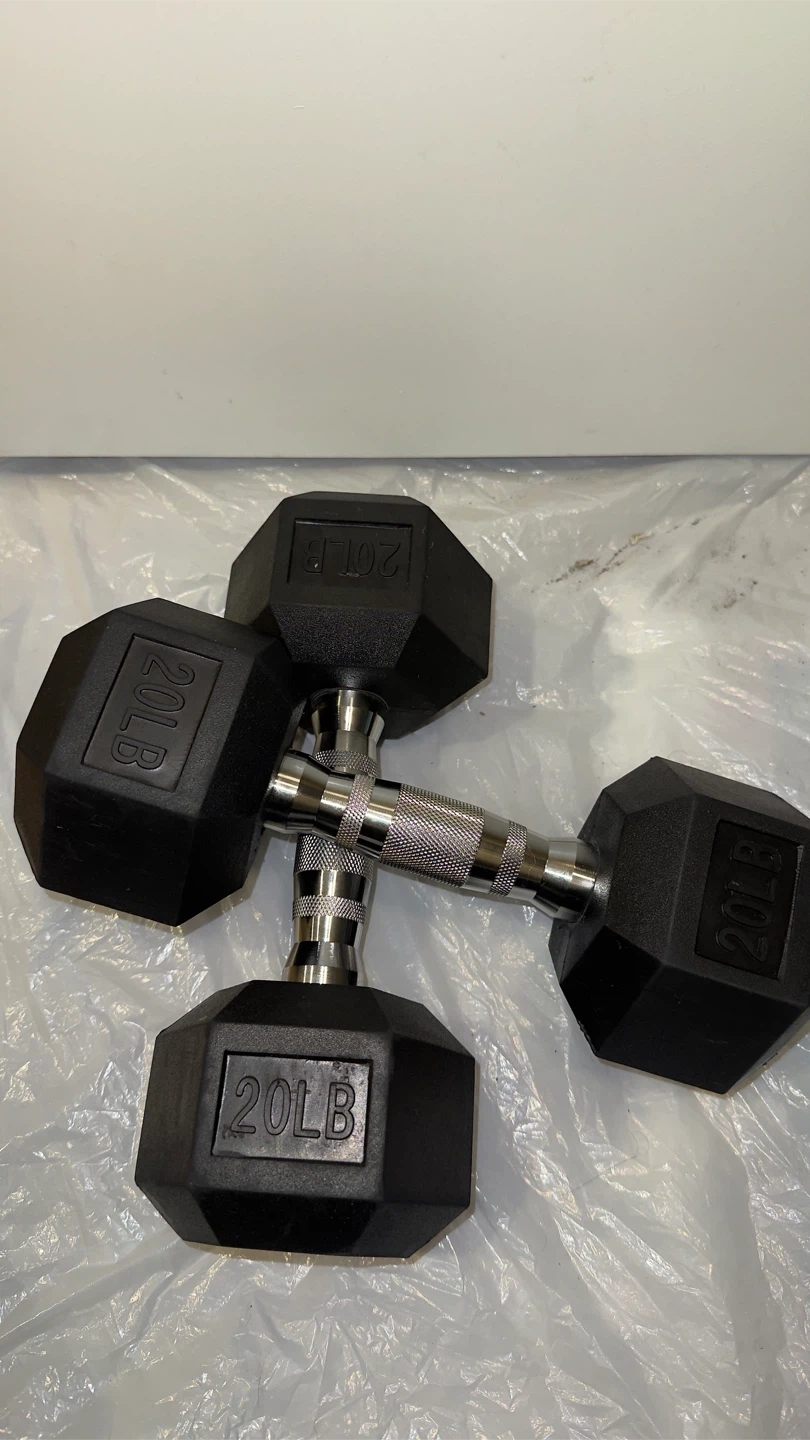 2x 20LB Hex Dumbbells - photo 2
