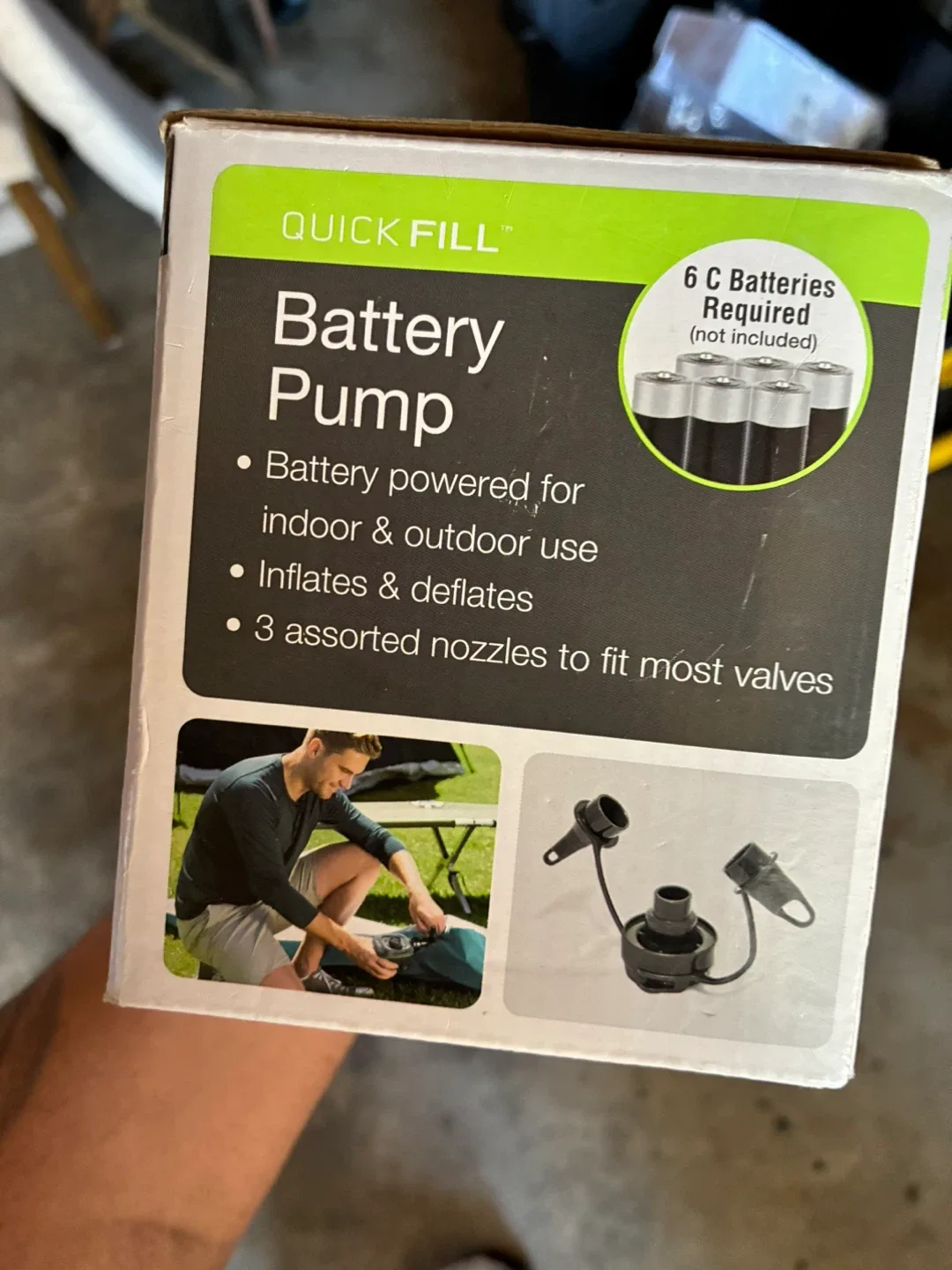 Intex Quick Fill Battery Pump - Like New! image indicator(3)