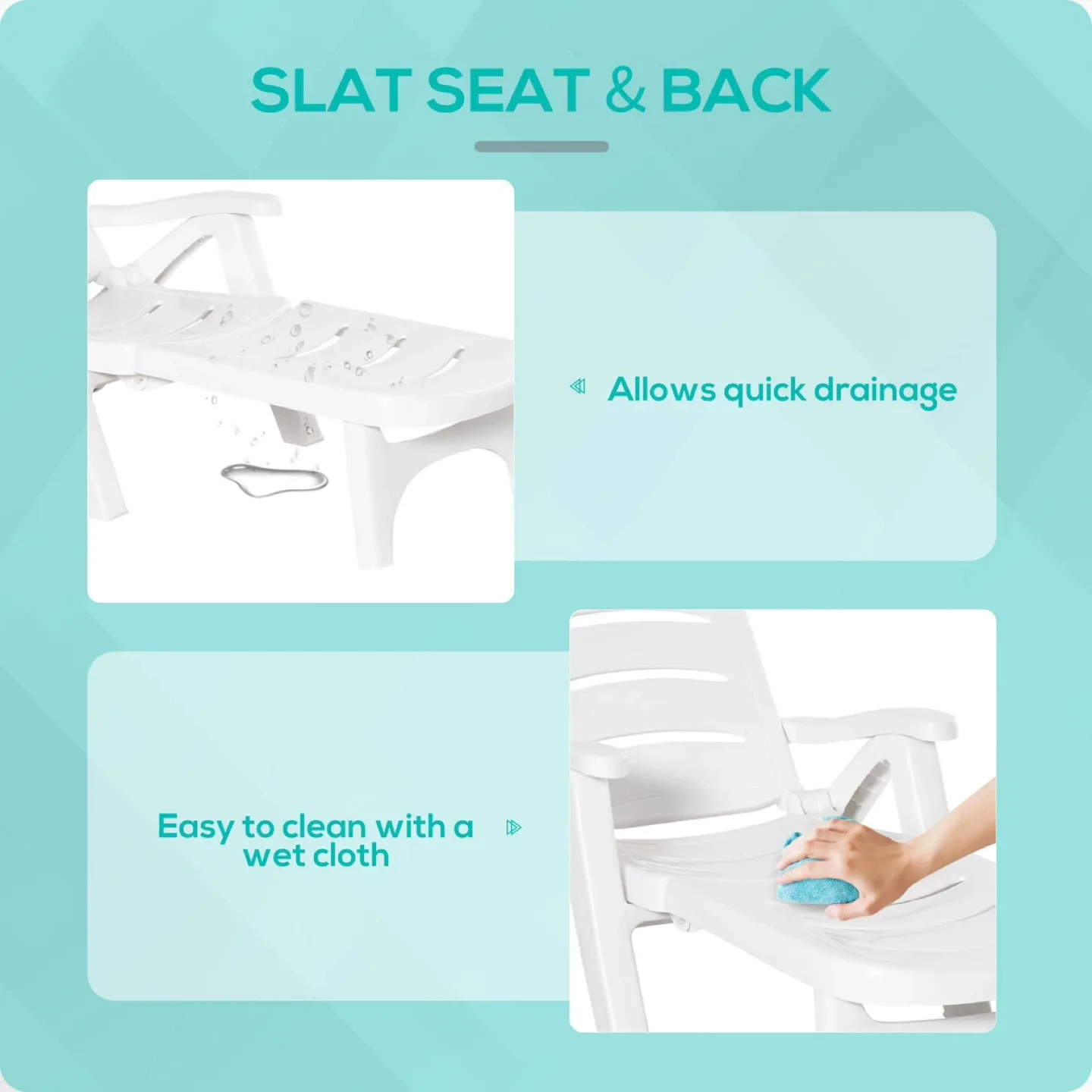 Outsunny Outdoor Lounge Chair image indicator(6)