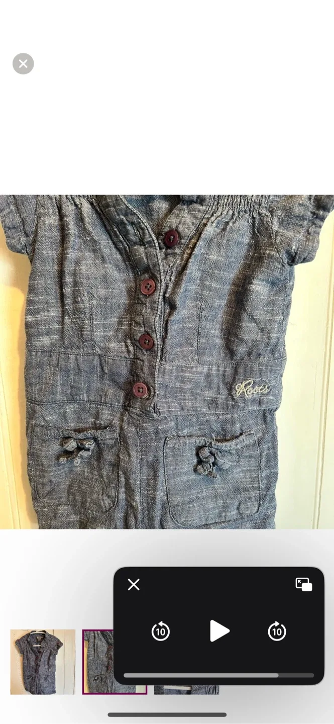 Roots denim  Baby Romper 12-18m) image indicator(2)