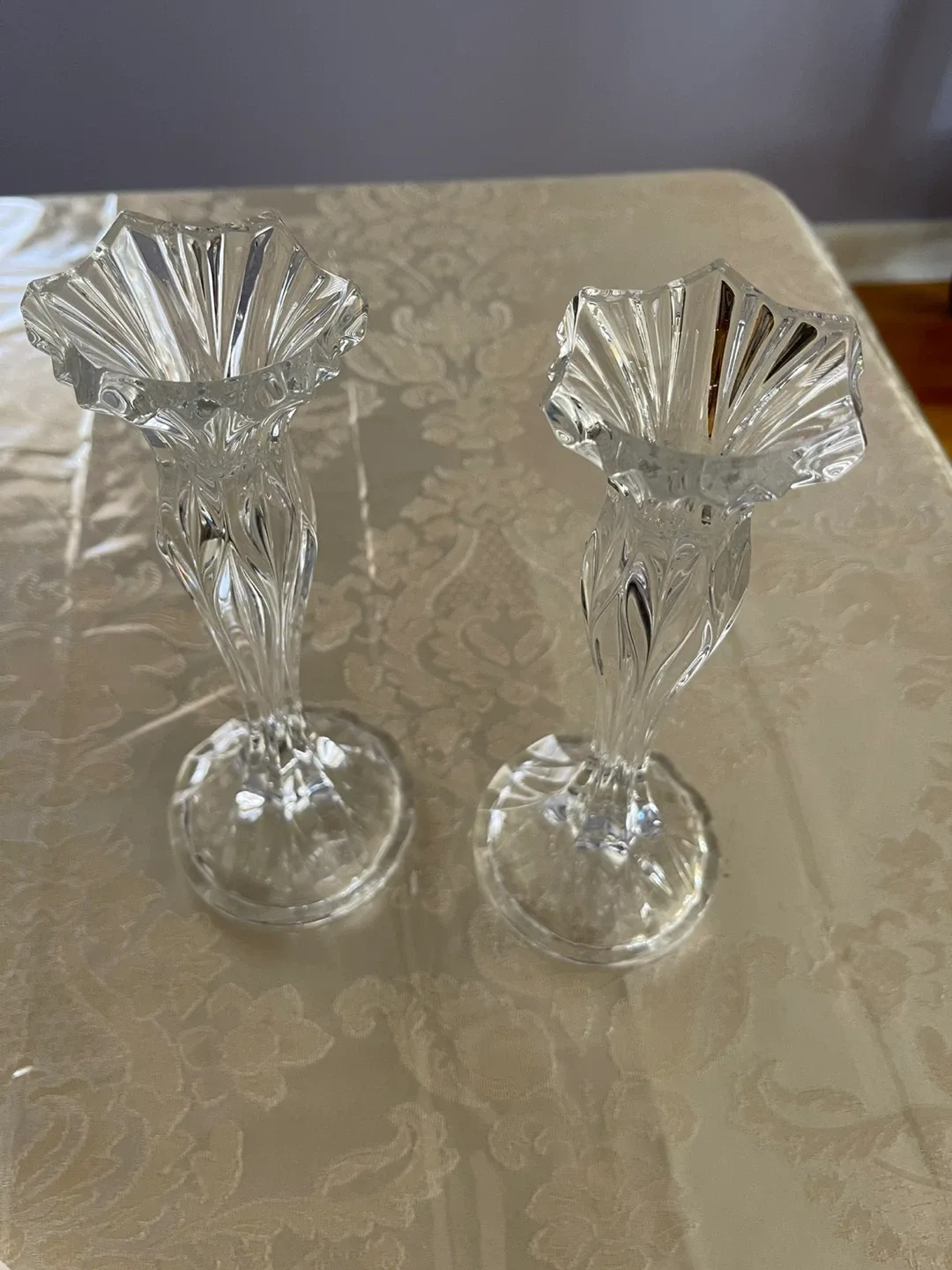 Pair of Crystal Candle Holders image indicator(2)