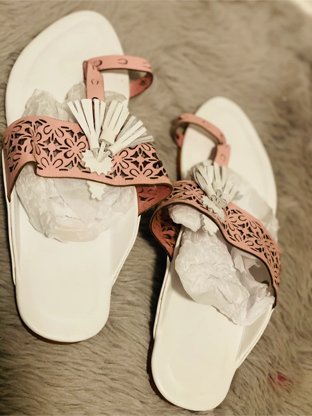 White & Pink Sandals By Khaadi - Size 37 - photo 4