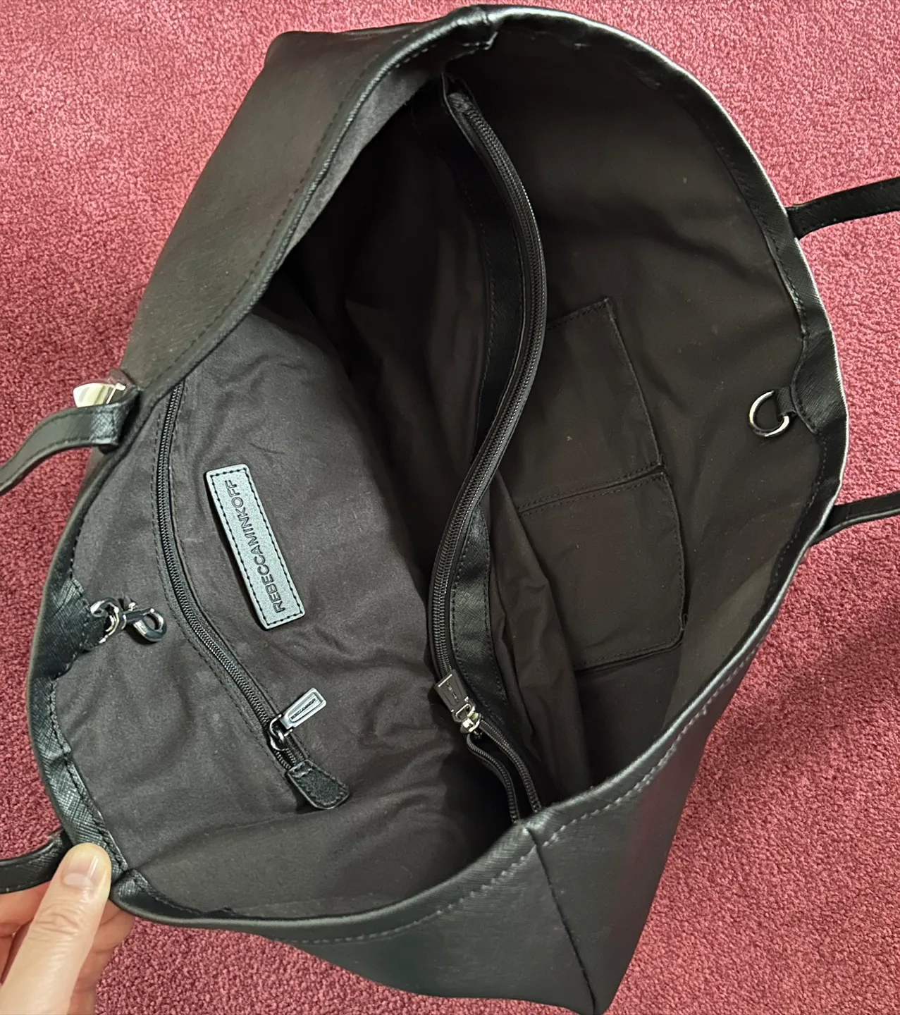 Rebecca Minkoff Black Leather Tote Bag image indicator(2)