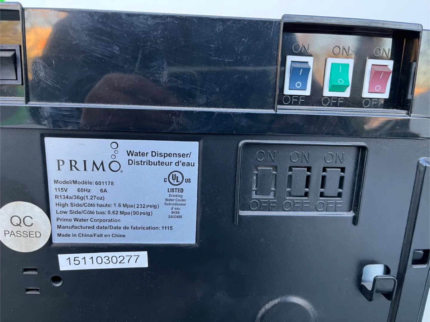 Primo Hot Cold Bottom Loading Water Dispenser image indicator(3)