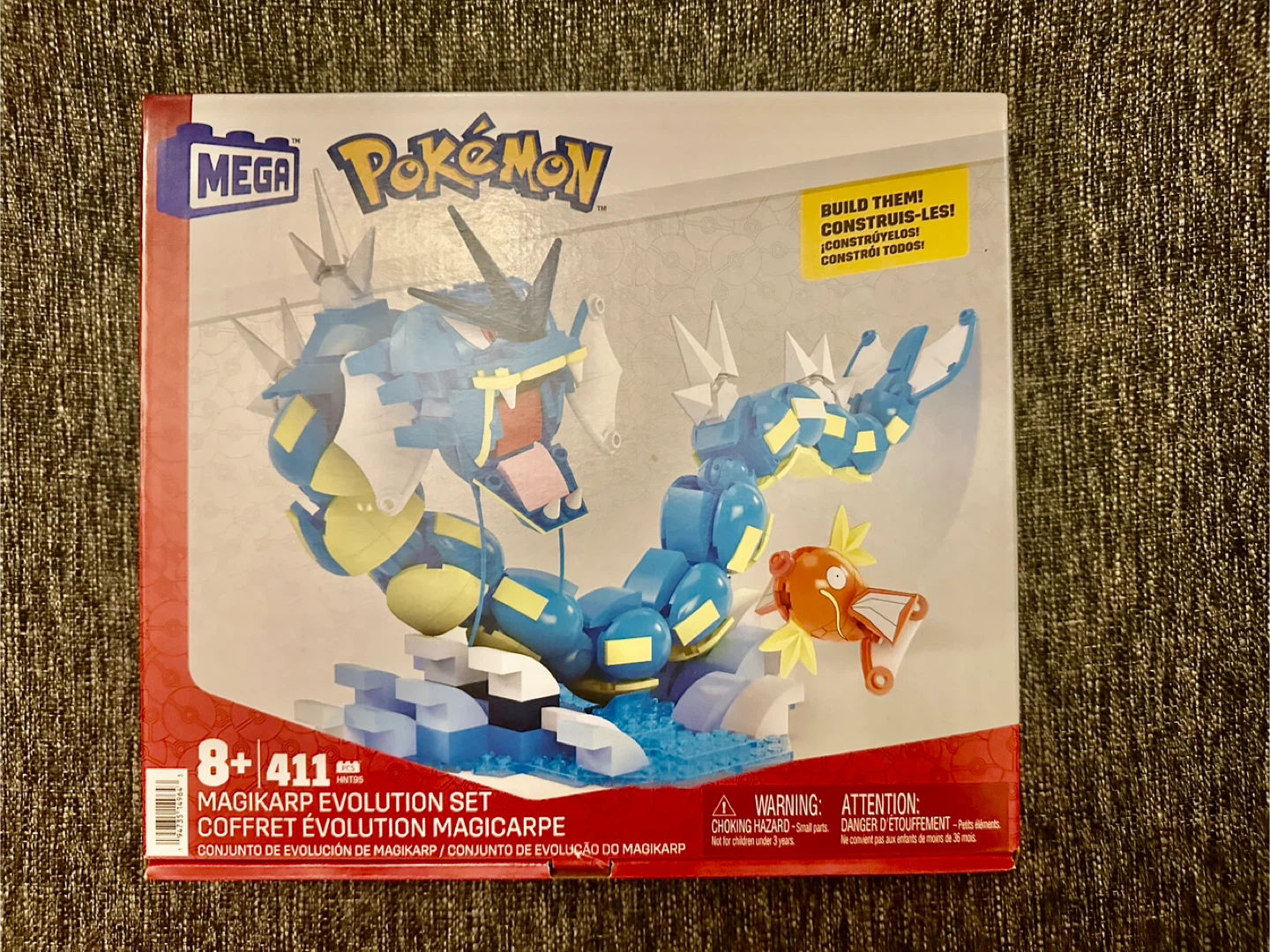 Mega Pokemon Magikarp Evolution Set (411 Pieces)