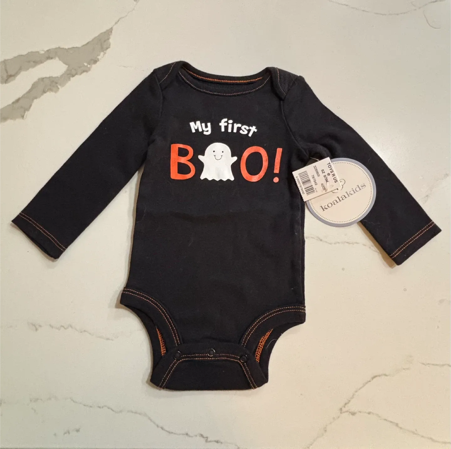 New HALLOWEEN Koala Kids 'My First Boo!' Onesie (Size 0-3M)