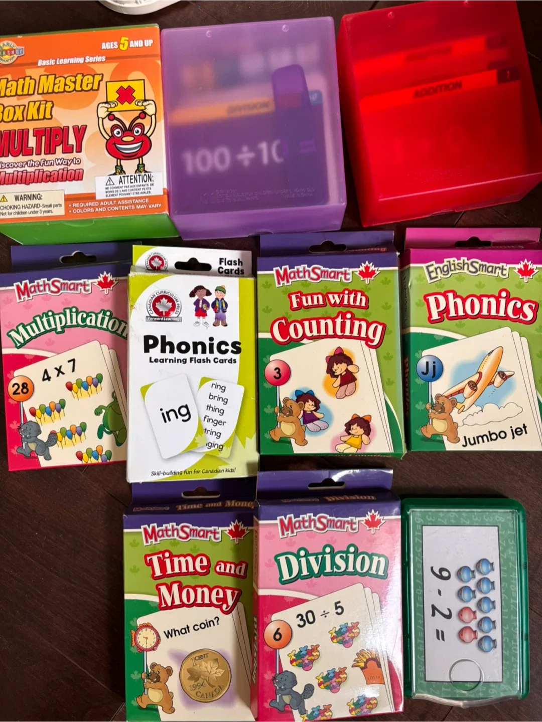 Math Master Box Kit & MathSmart Flash Cards