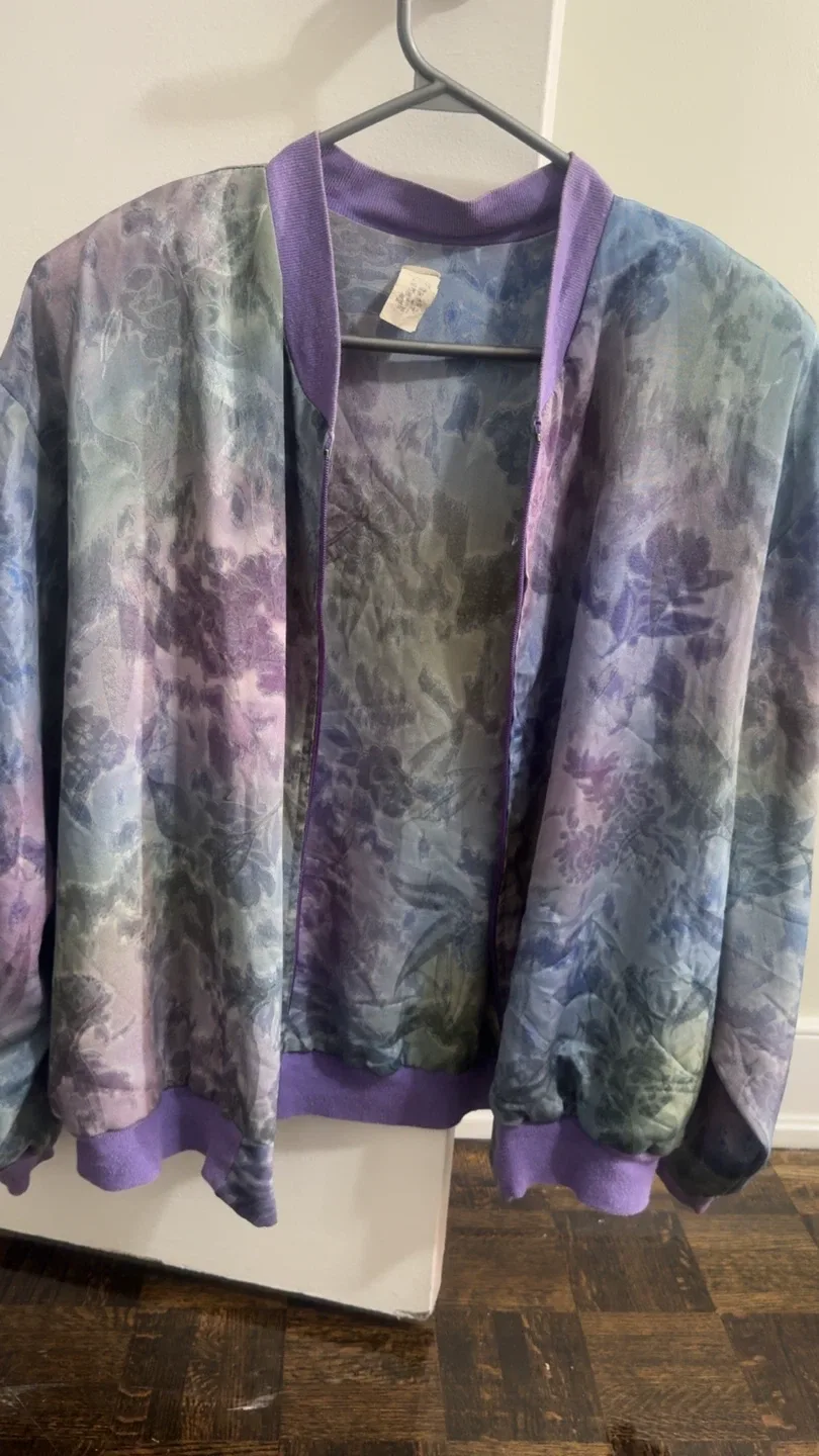 Floral Print Bomber Jacket thumbnail