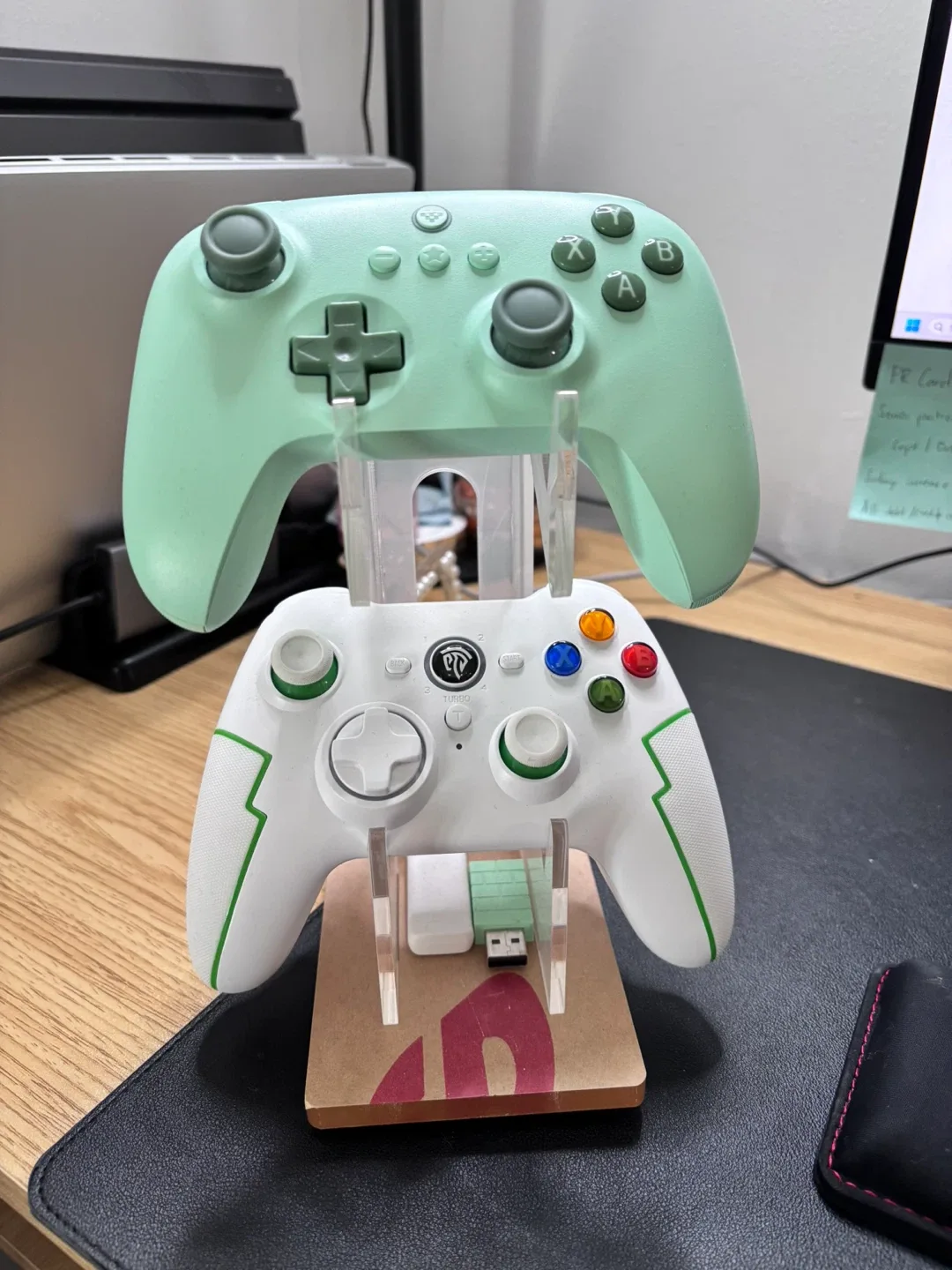 [MOVING SALE] Gaming Controllers - Mint Green & White thumbnail
