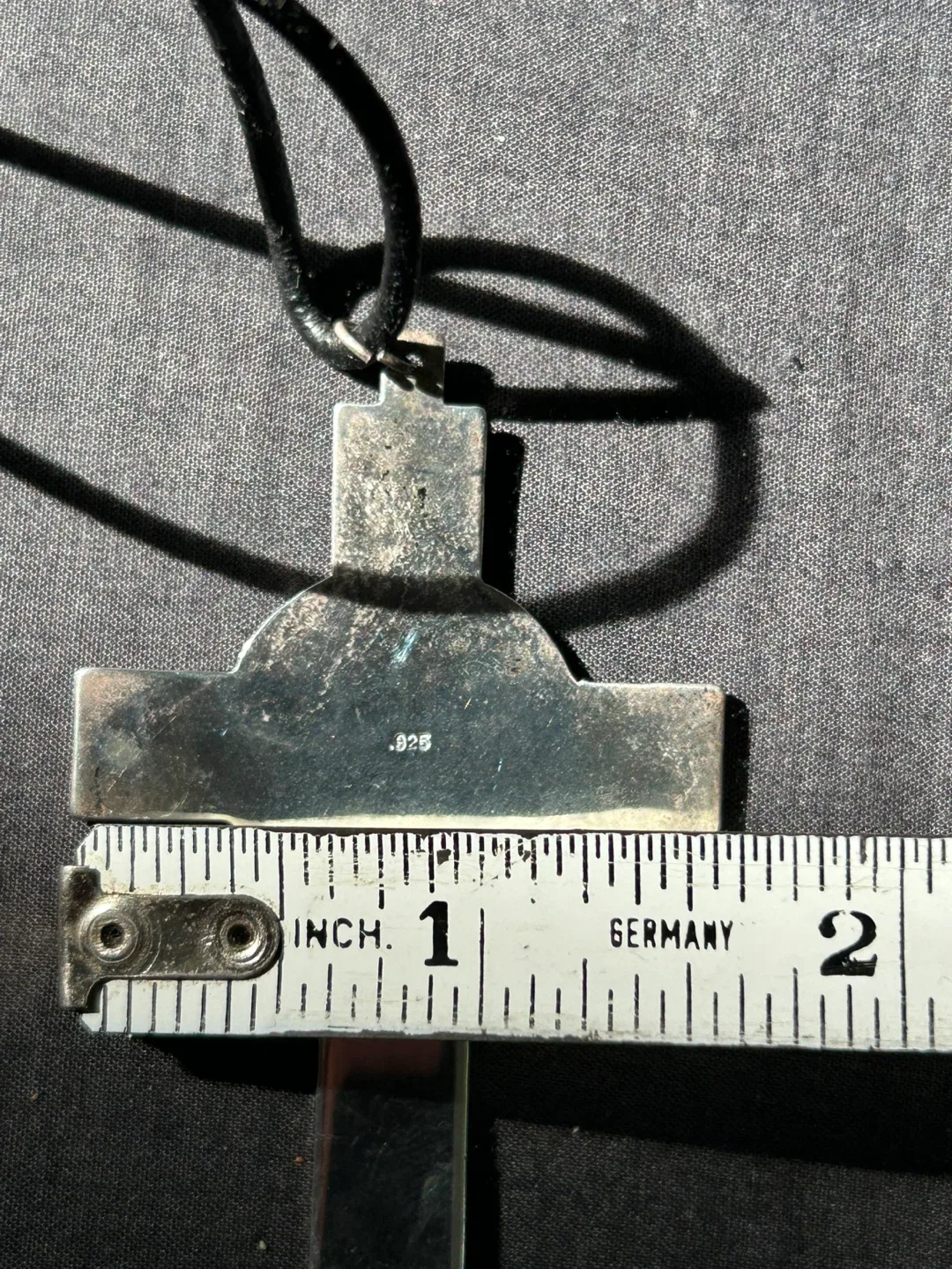 Sterling Silver Celtic cross 925 stamped pendant necklace image indicator(3)