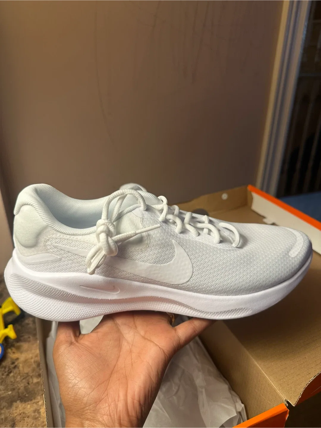 Brand New Nike White Sneakers size 7 & 9 image indicator(3)