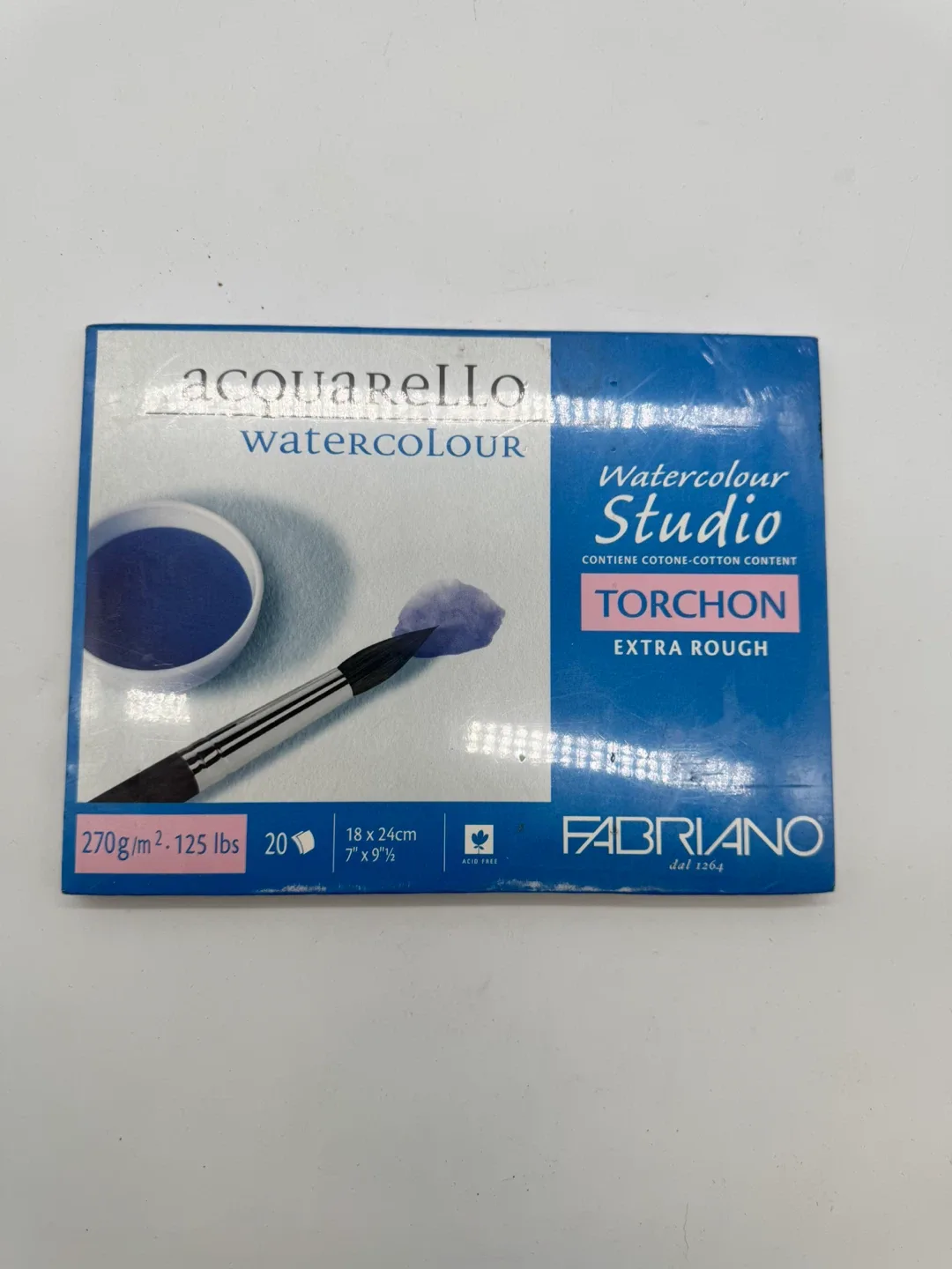 Fabriano Watercolour Studio Torchon Pad - 7"x9" thumbnail