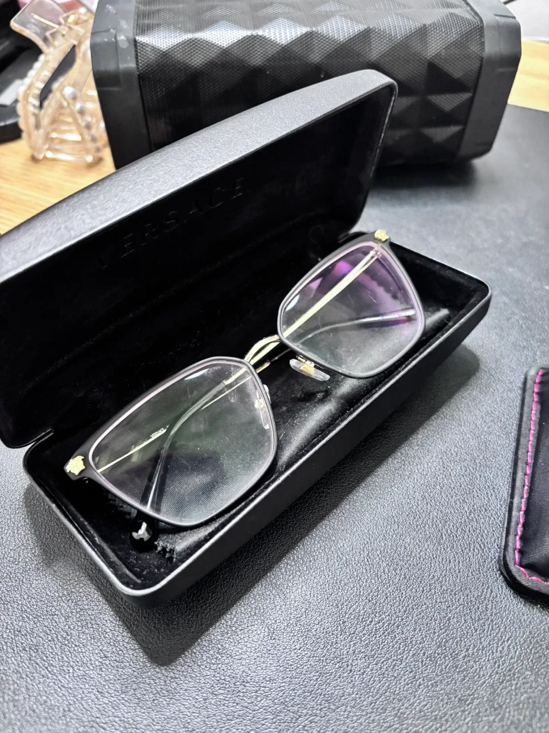 Versace Eyeglasses with Case image indicator(3)