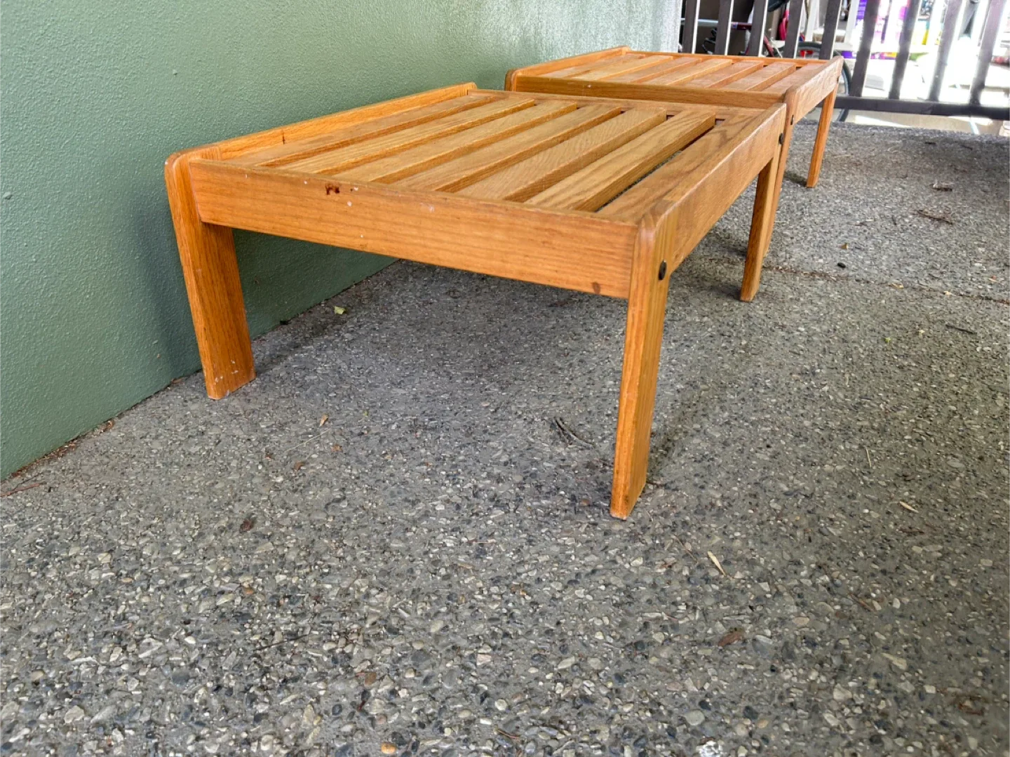 $29.99 for a Set of 2 Wooden Stools image indicator(2)